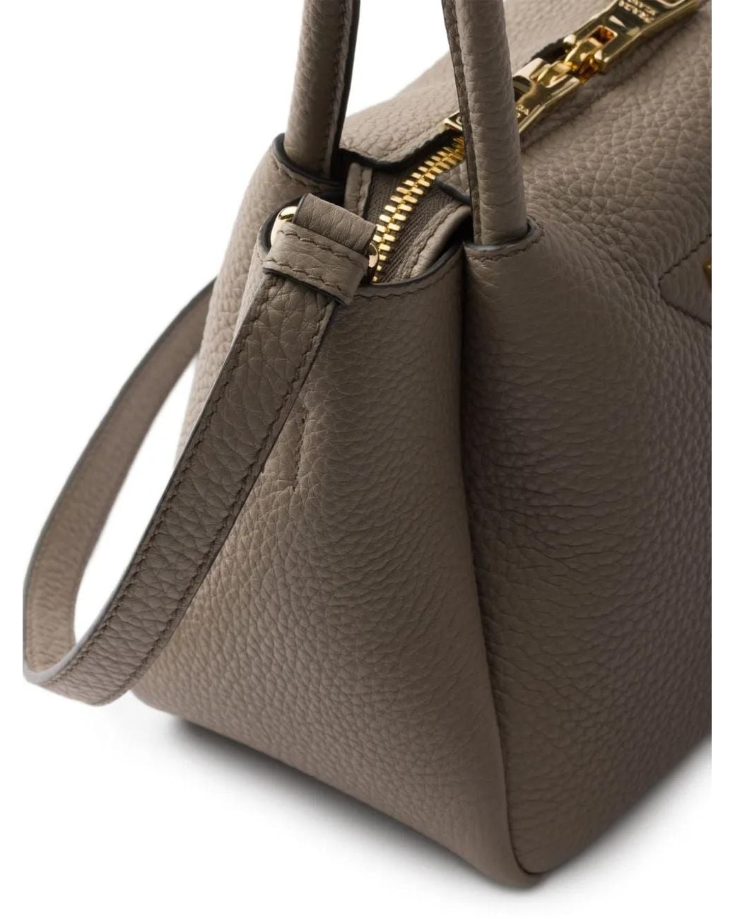 Prada Natural Mini Leather Tote Bag