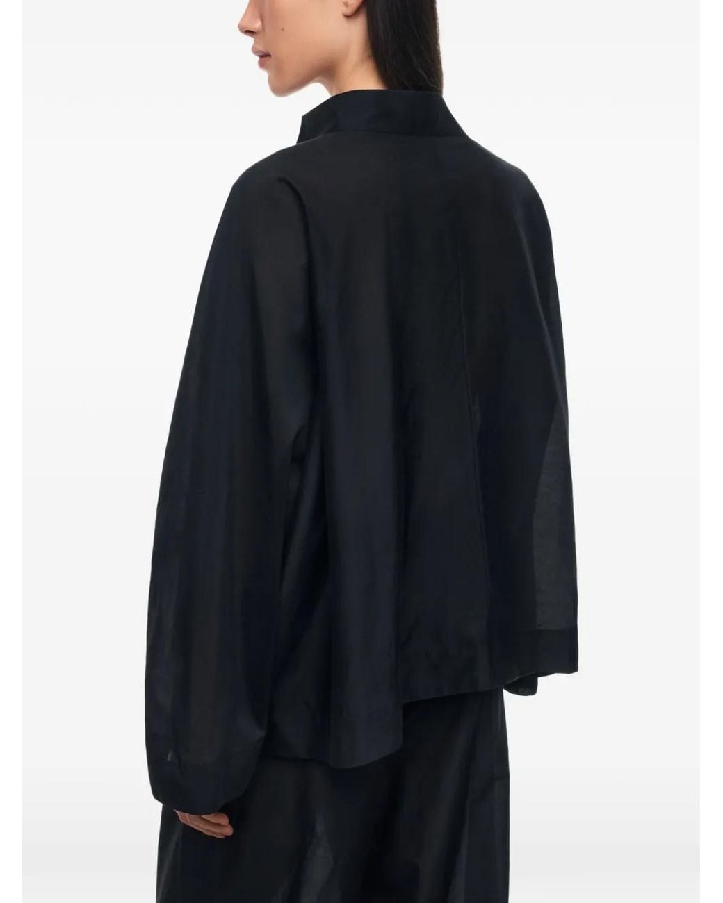 12 STOREEZ Black Marrakesh V-Neck Blouse