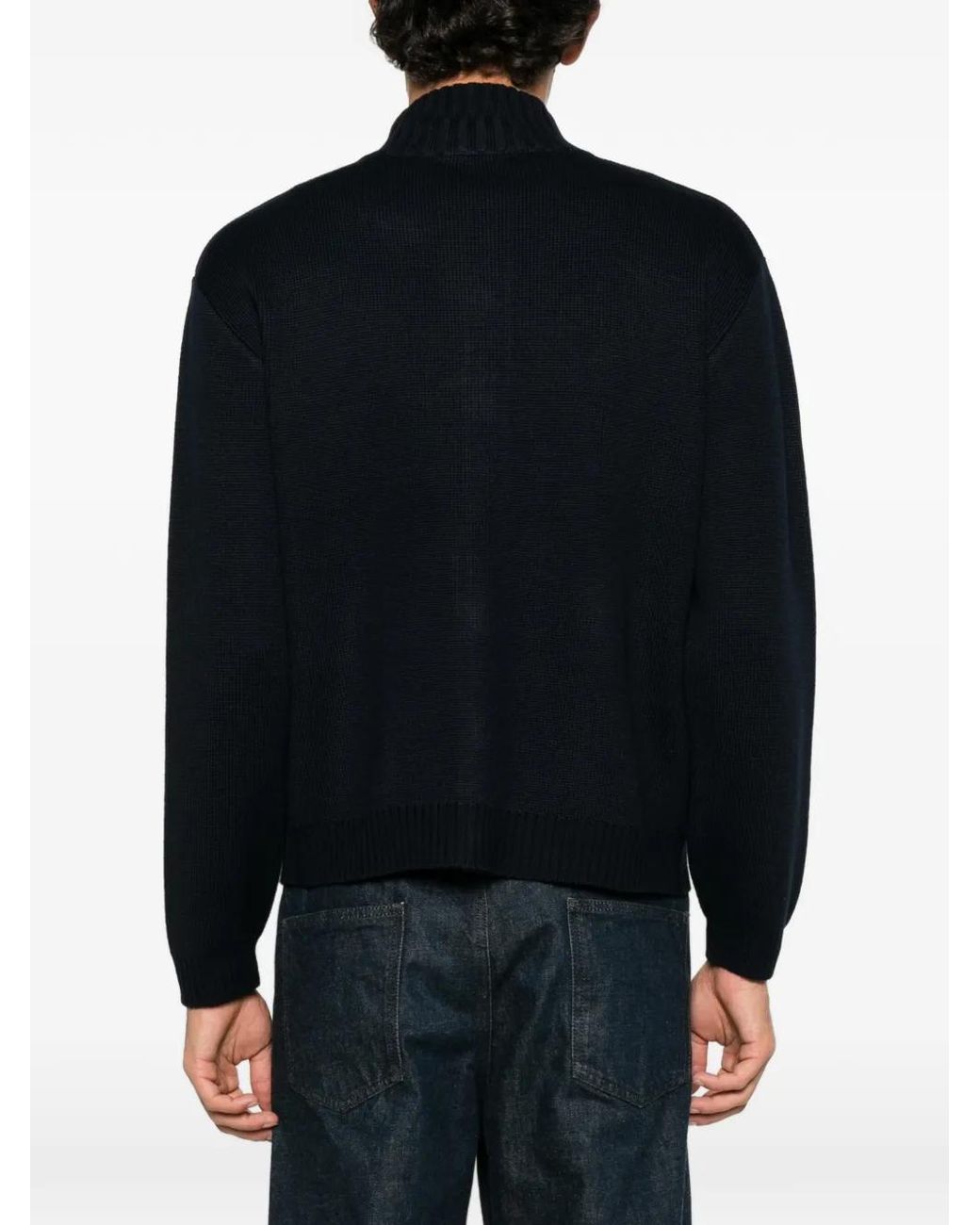 Daniele Fiesoli Black Button-Up Flap-Pocket Cardigan for men