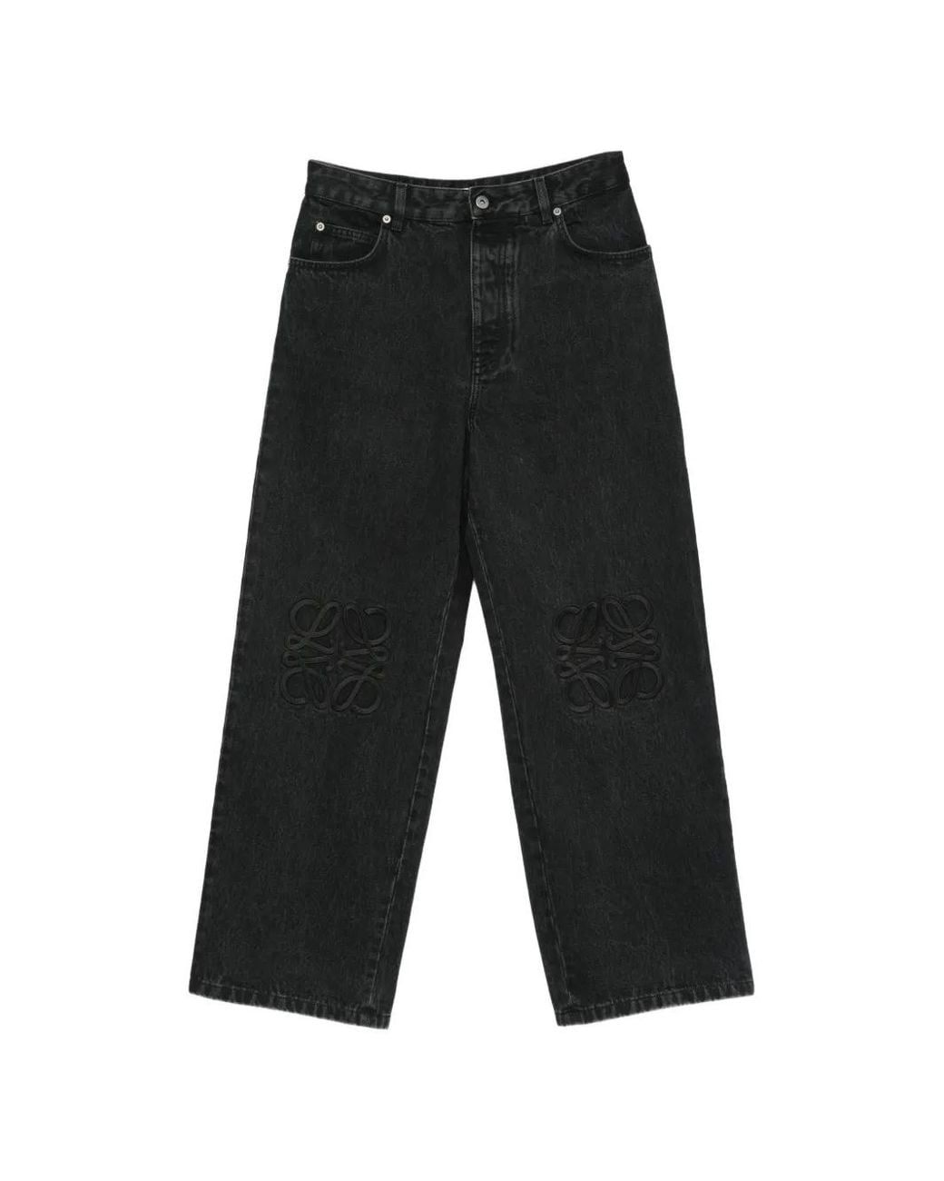 Loewe White Anagram-Embroidered Jeans for men