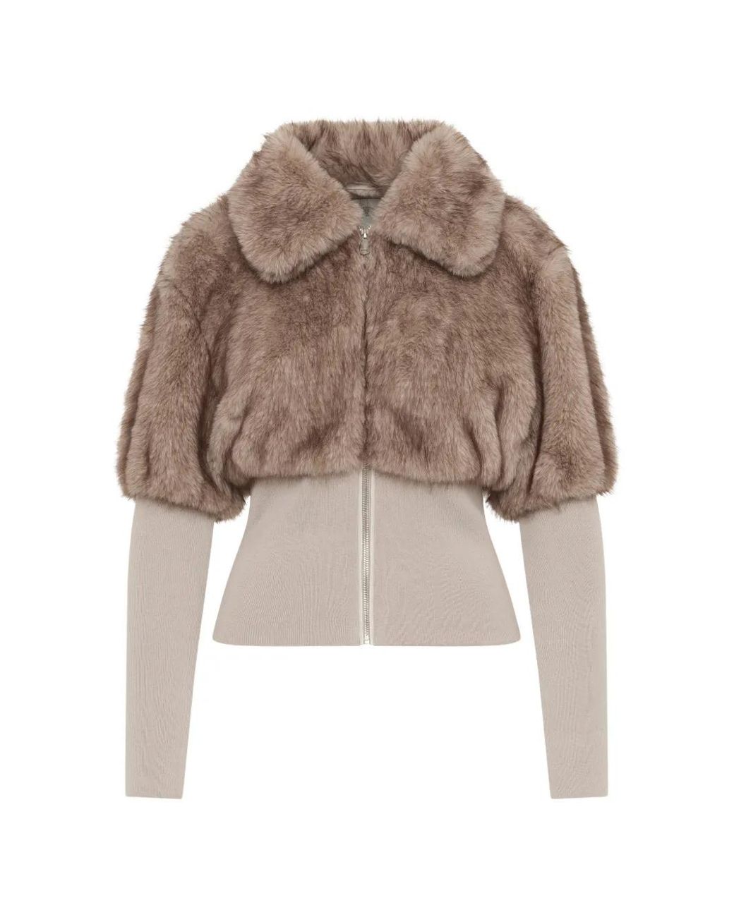 Unreal Fur Natural Veste Copenhagen En Fourrure Artificielle