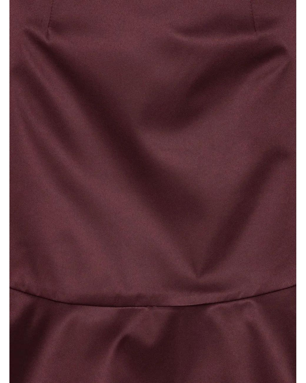 ROTATE BIRGER CHRISTENSEN Purple Ruffled Mini Skirt