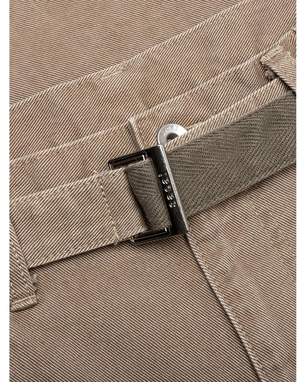 Sacai Natural Pantalon À Taille Ceinturée for men