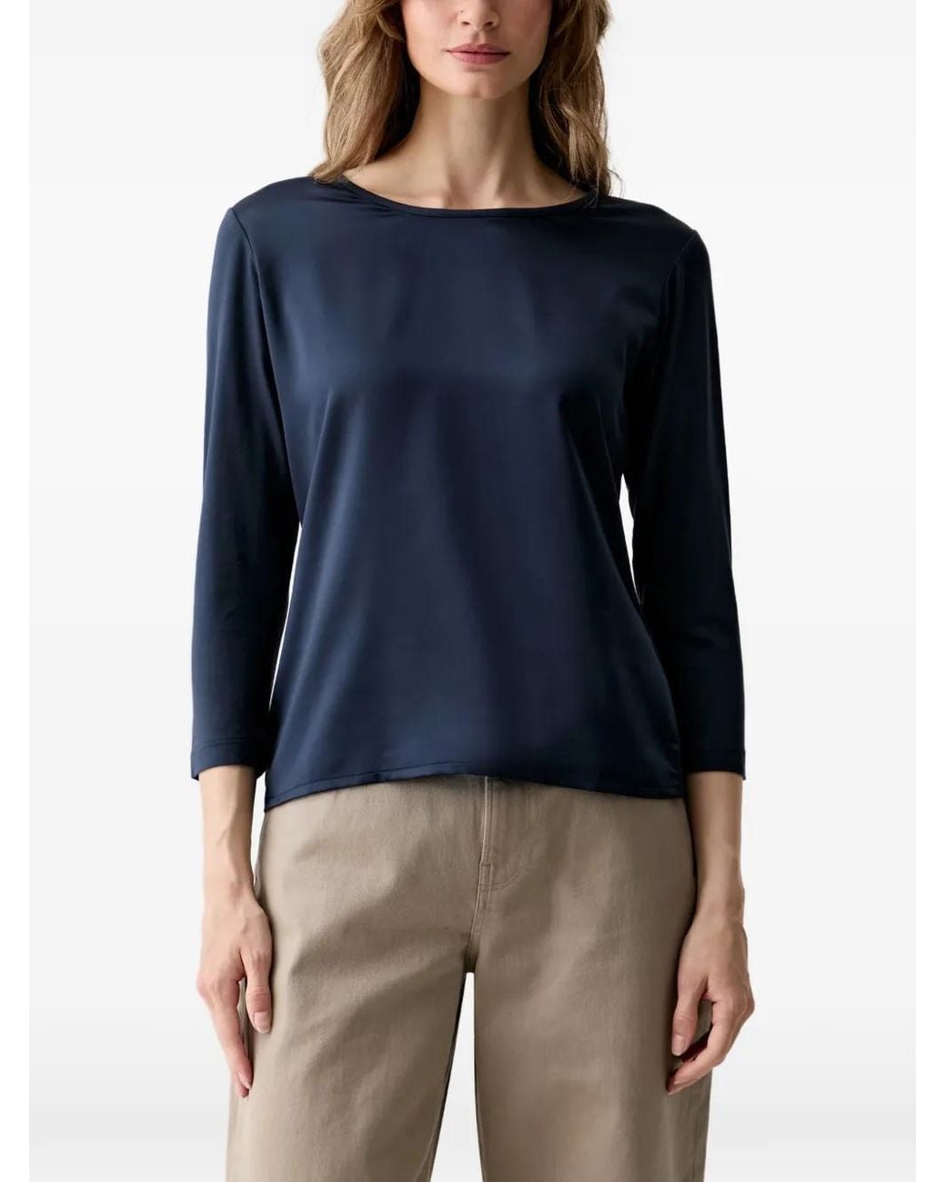 Joop! Blue Three-Quarter Sleeve T-Shirt