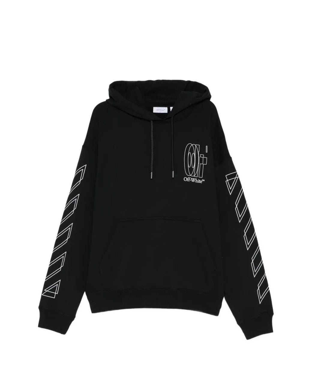 Off-White c/o Virgil Abloh Black Outline Double Arrow Hoodie for men