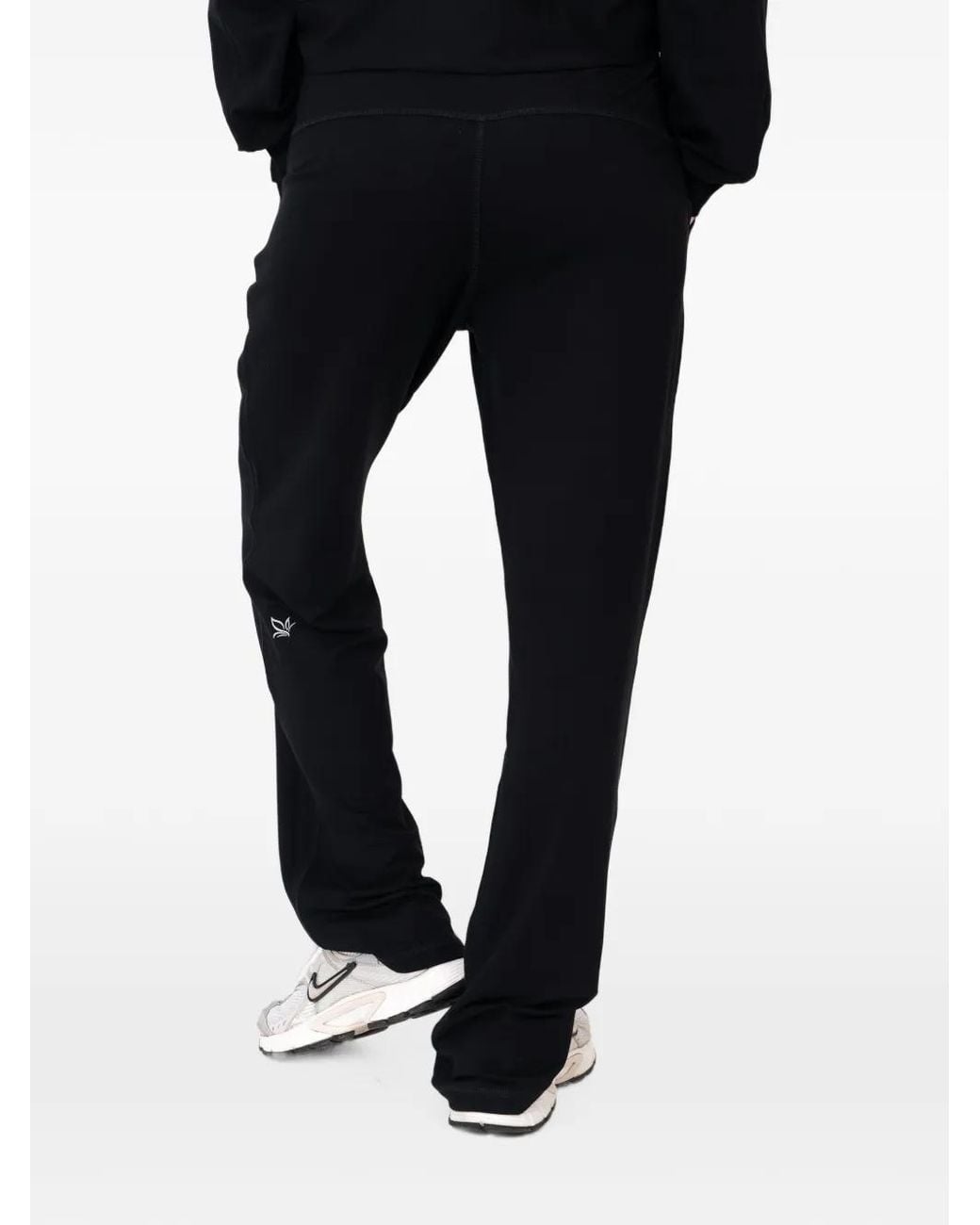 On/Off Essentials Black Solace Wide-Leg Track Pants
