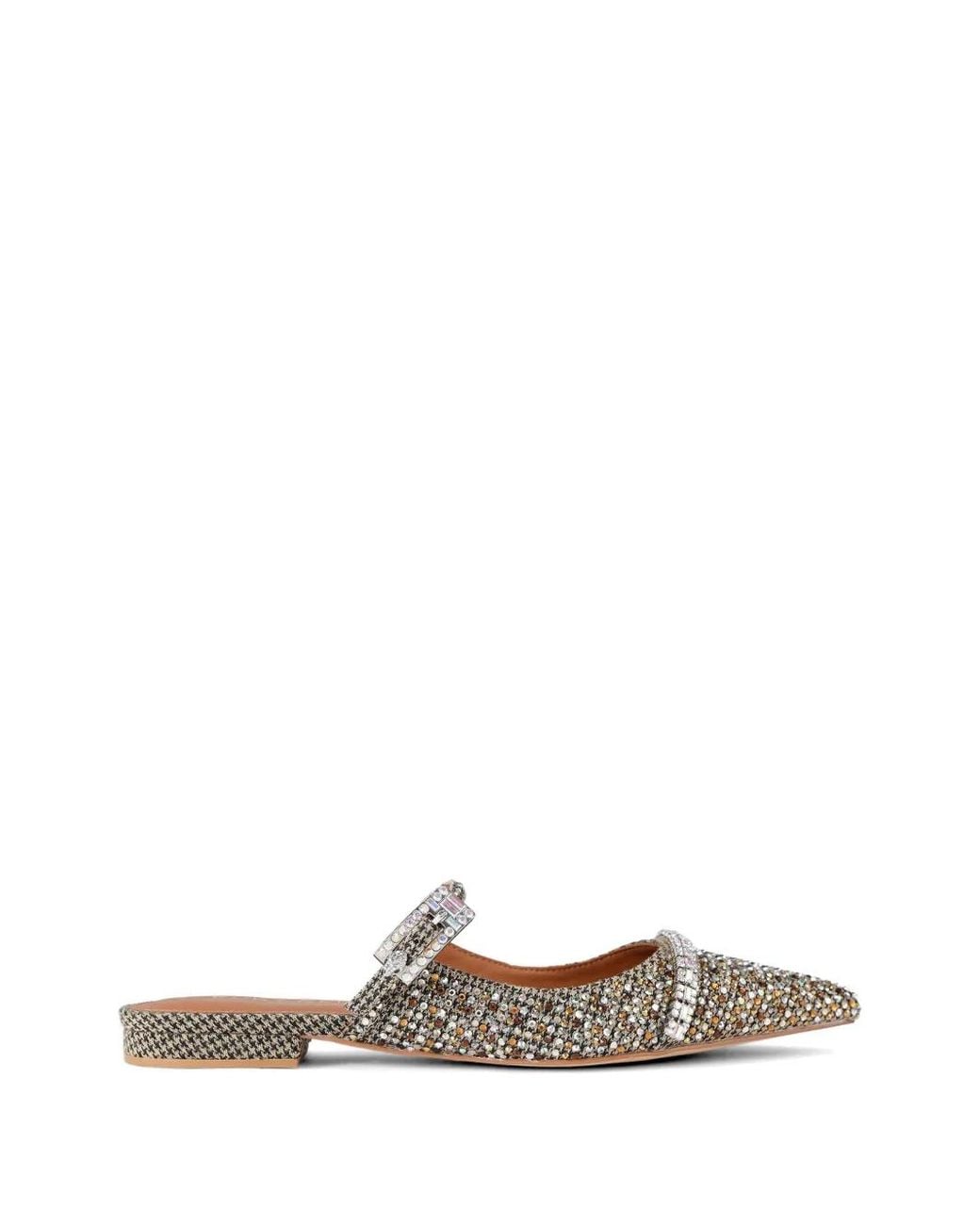 Kurt Geiger White Buckle Strass Heeled Pumps