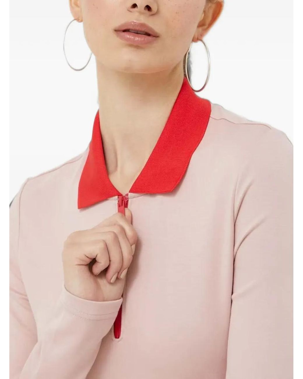 Fila Pink Zip-Collar Dress
