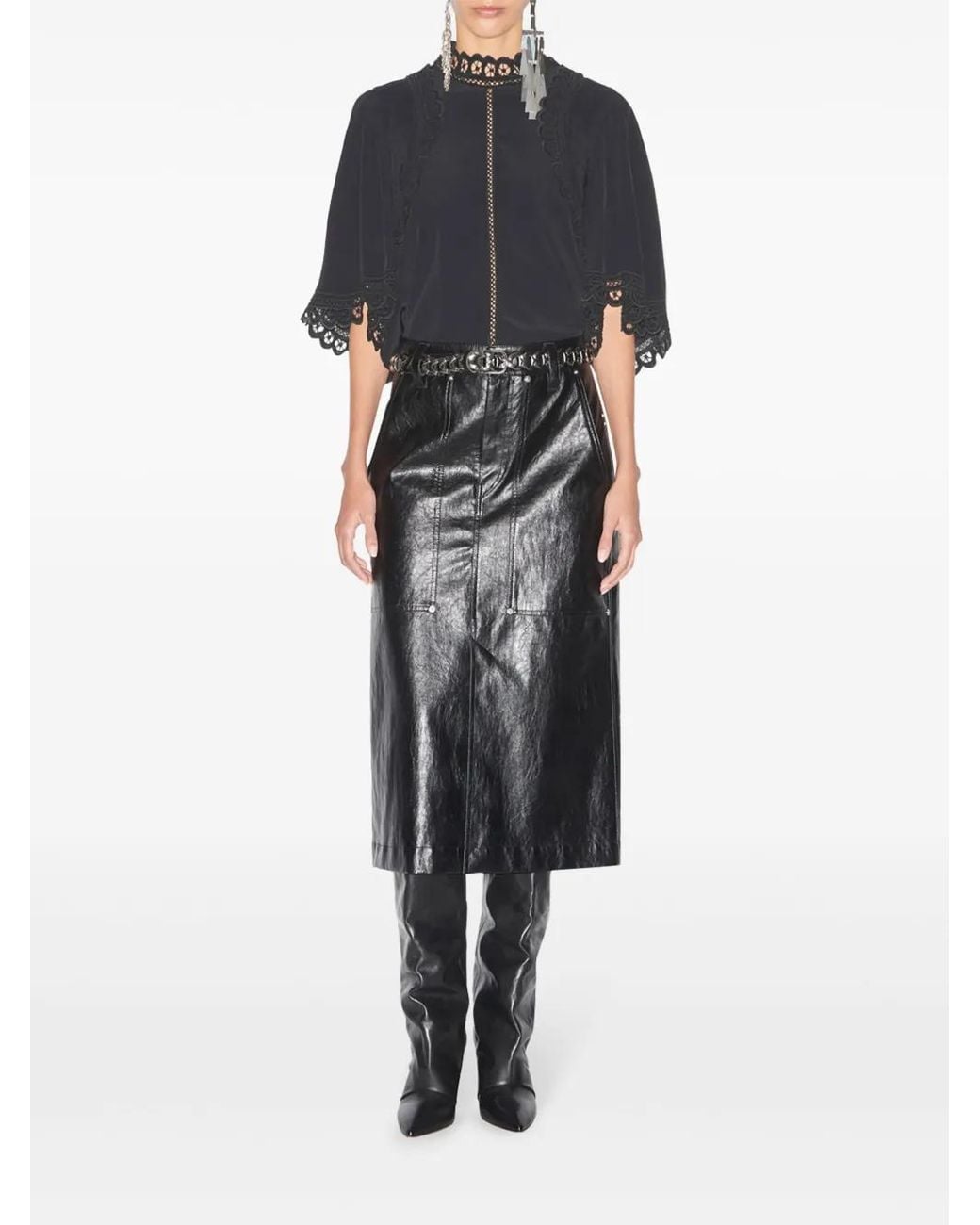 Isabel Marant Black Angele Skirt