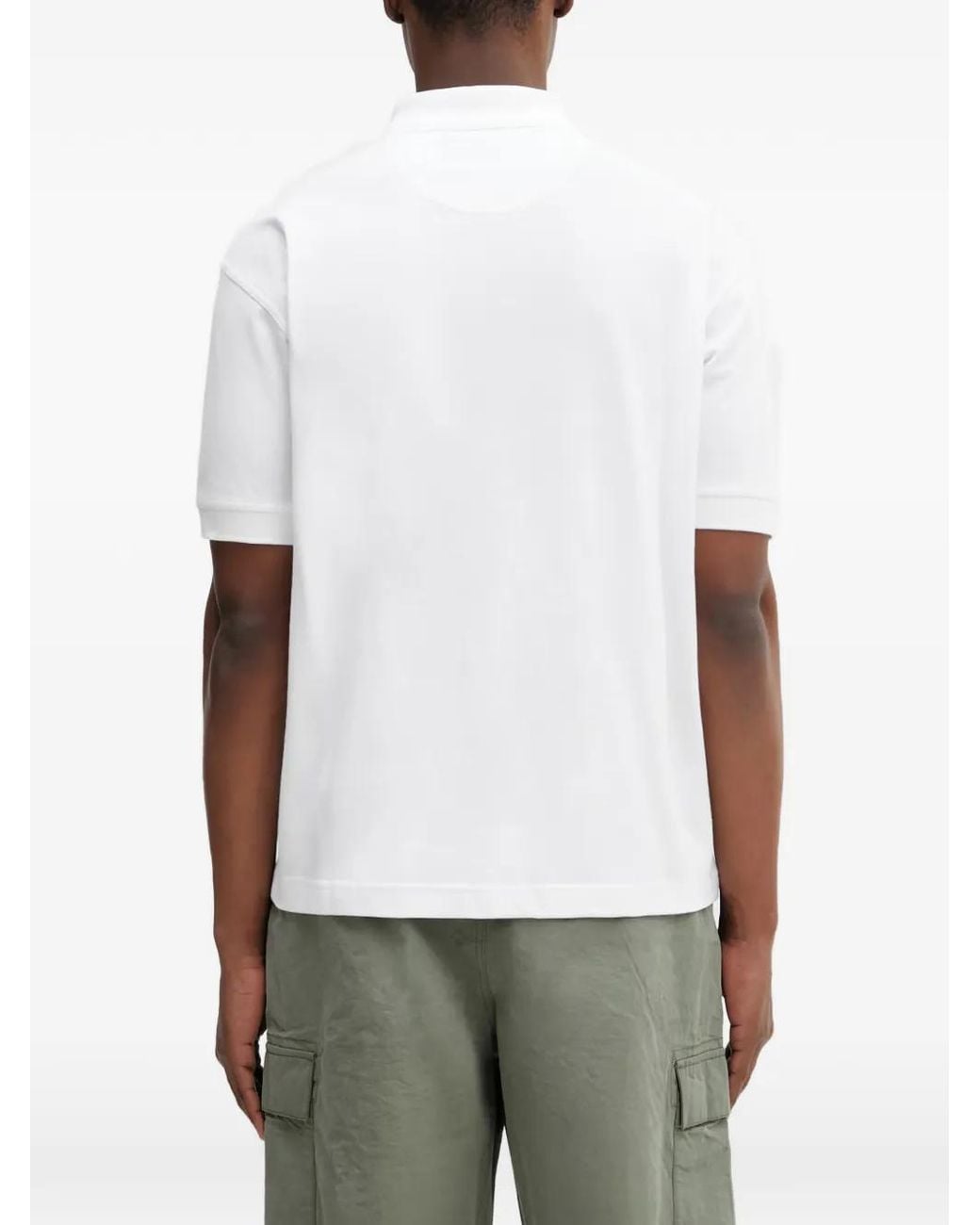 Barbour White Hexham Polo Shirt for men