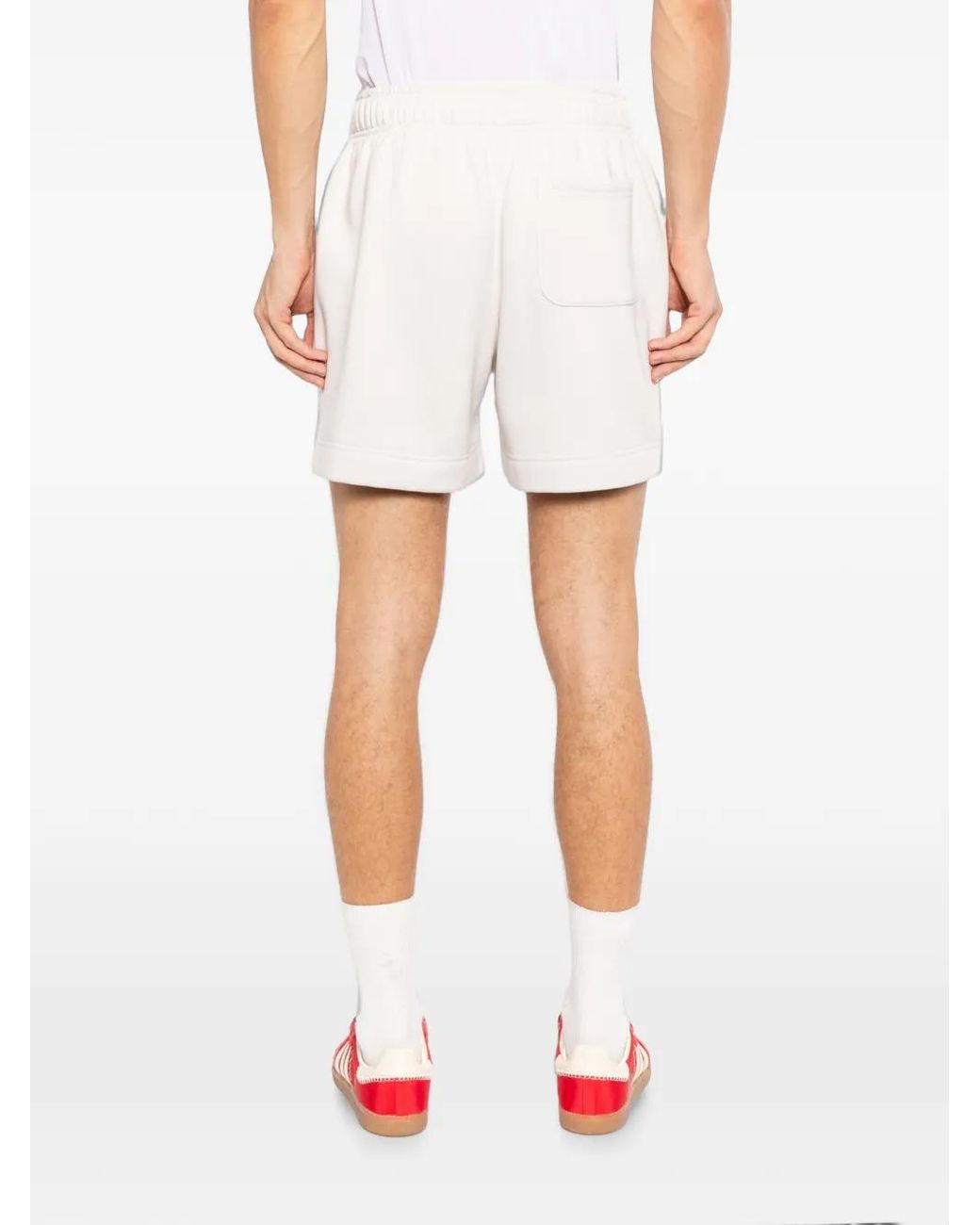 Melt White Graphic-Print Shorts for men