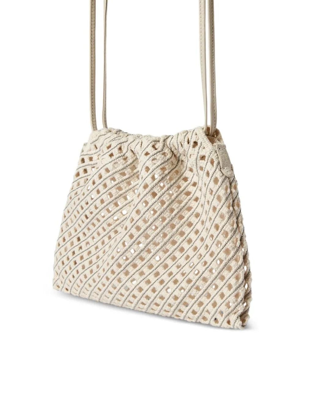 Brunello Cucinelli Natural Pouch Bag
