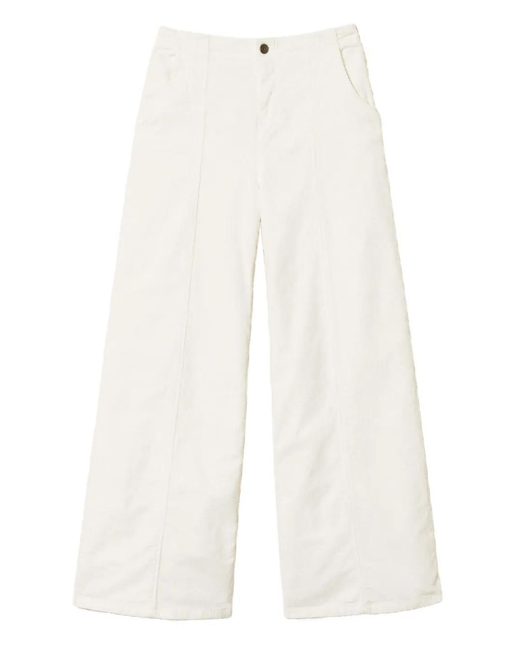 Twinset White Corduroy Trousers