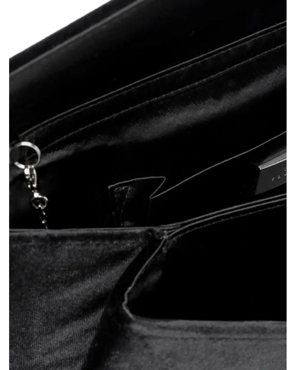 Twentyfourhaitch Black Vintor Clutch Bag