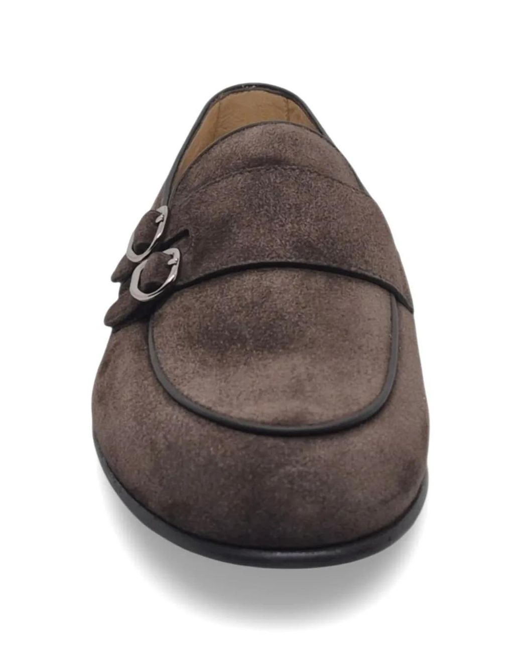 Neil Barrett White Double-Strap Suede Loafers for men