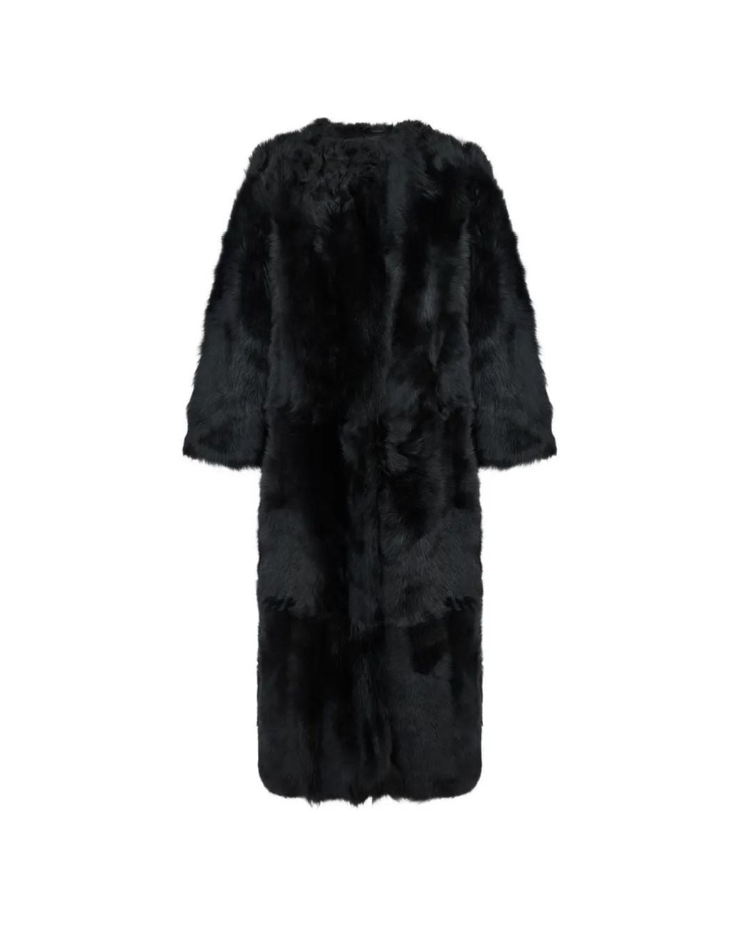 Yves Salomon Black Toscana Coat