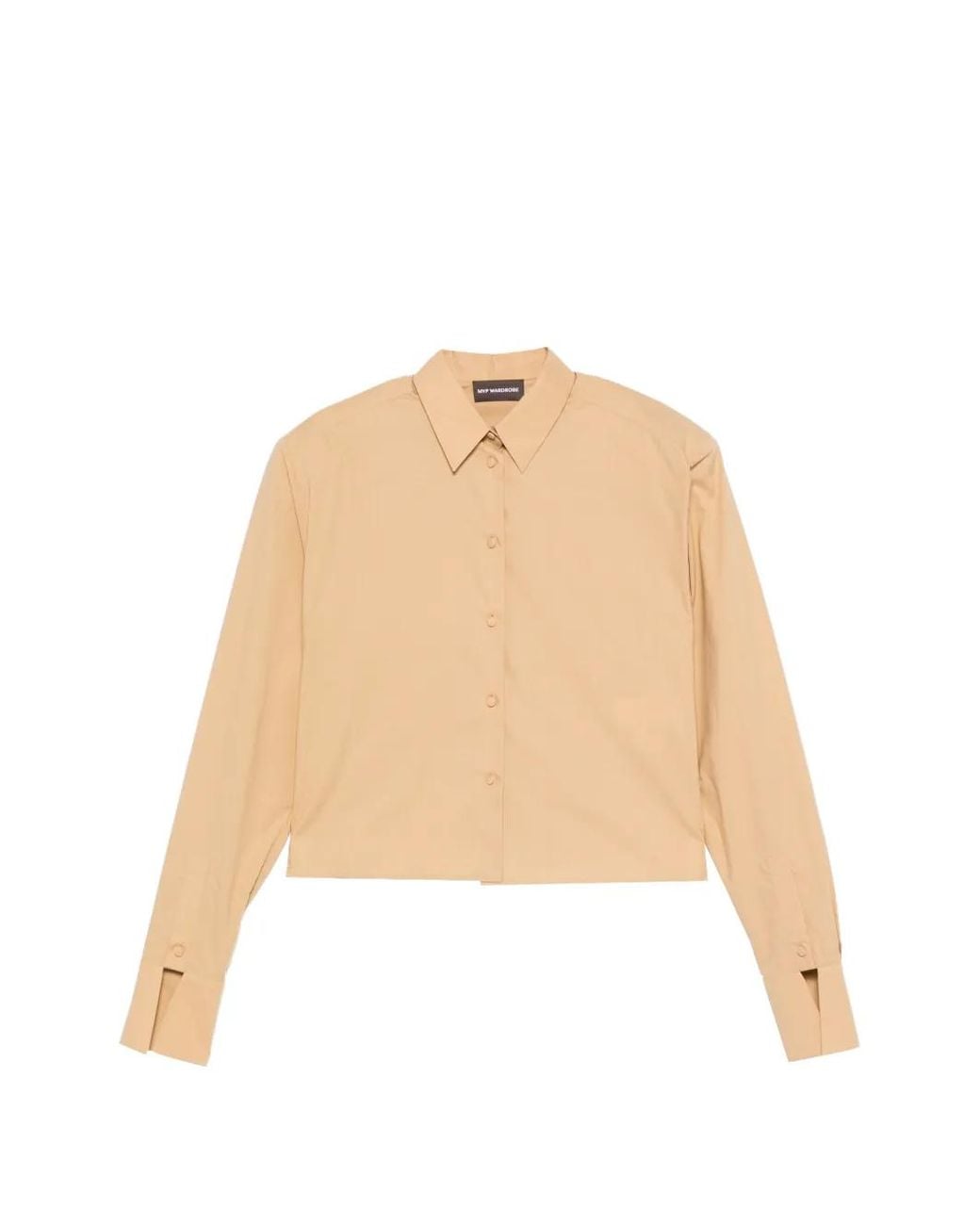 MVP WARDROBE Natural Pointed-Collar Shirt