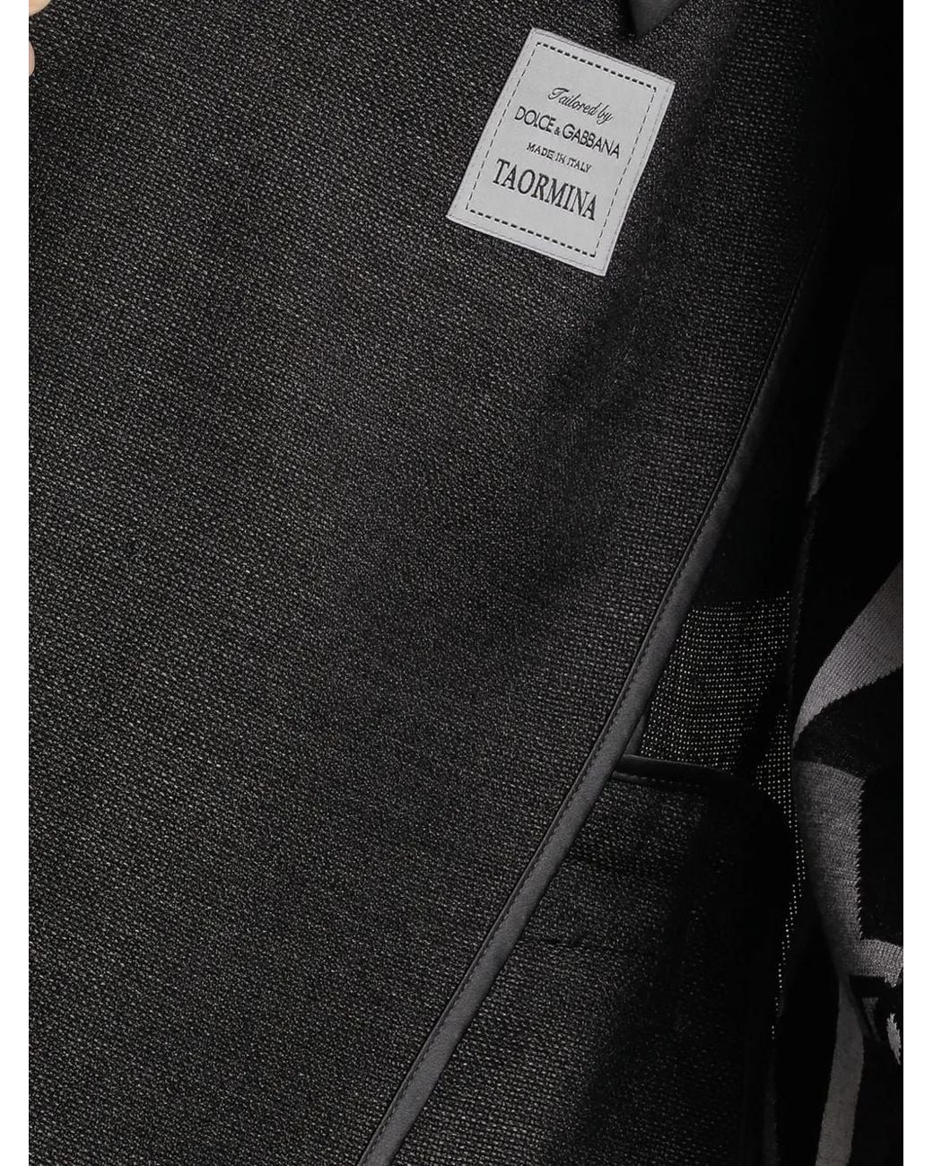 Dolce & Gabbana Black Single-Breasted Blazer for men