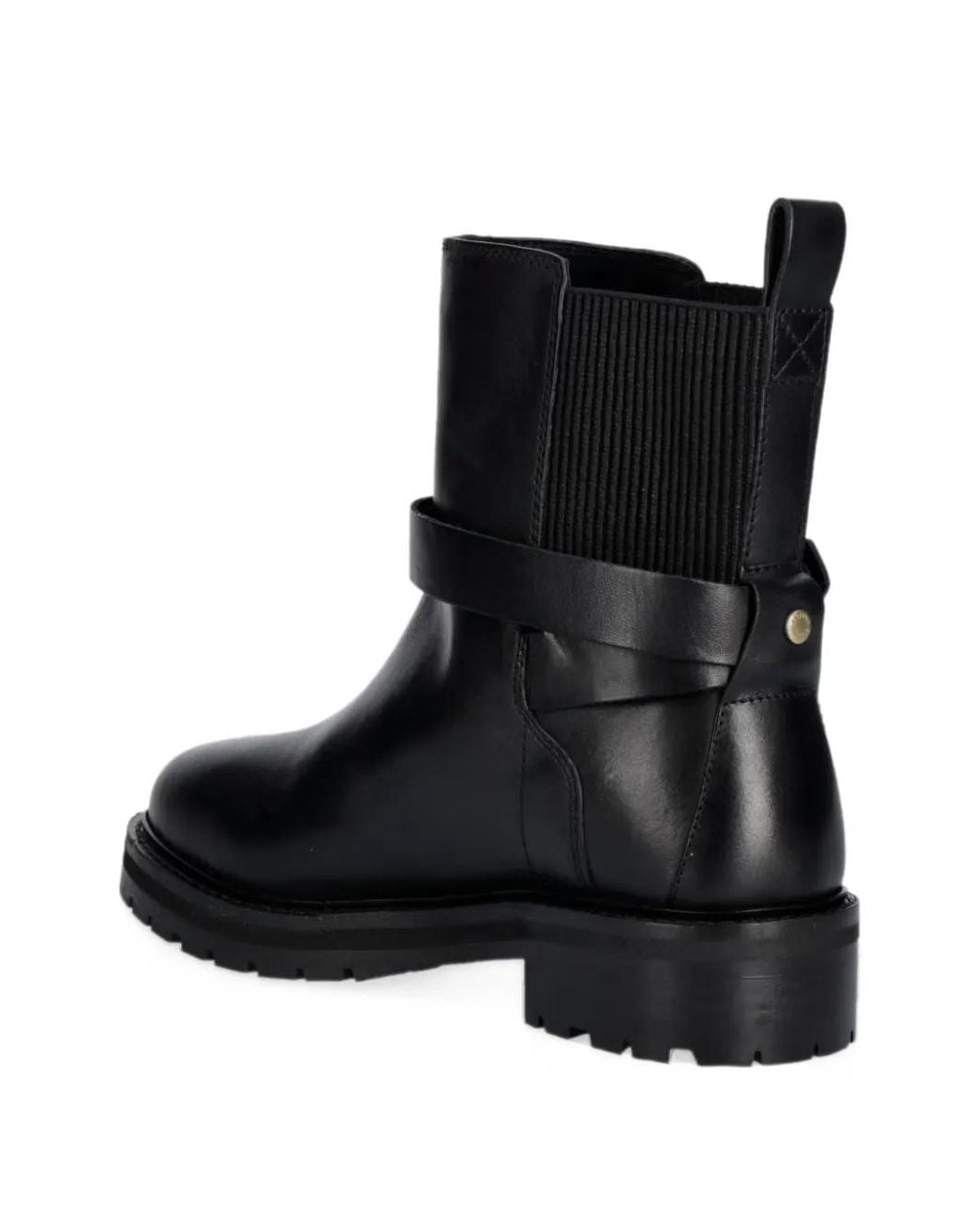 Barbour Black Alexandra Leather Ankle Boots
