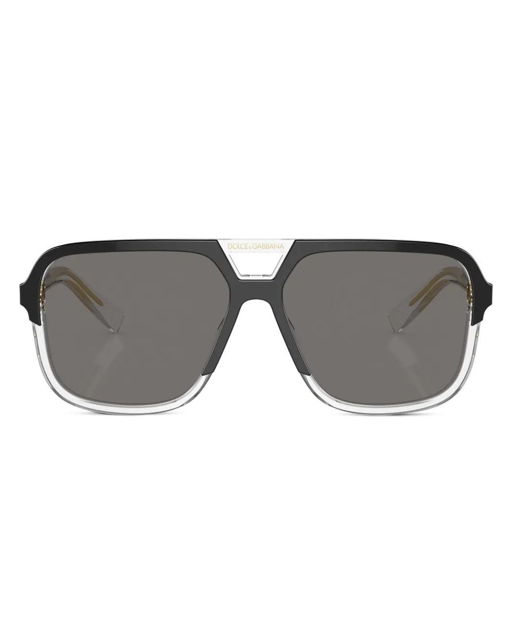 Dolce & Gabbana Black Pilot-Frame Sunglasses