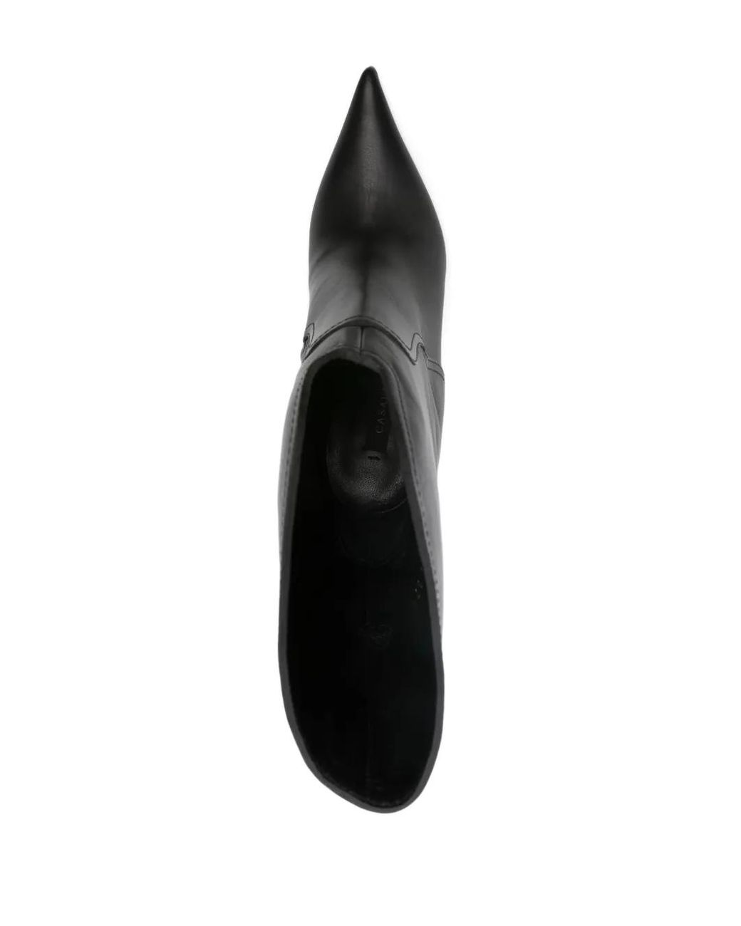 Casadei Black 100Mm Leather Boots