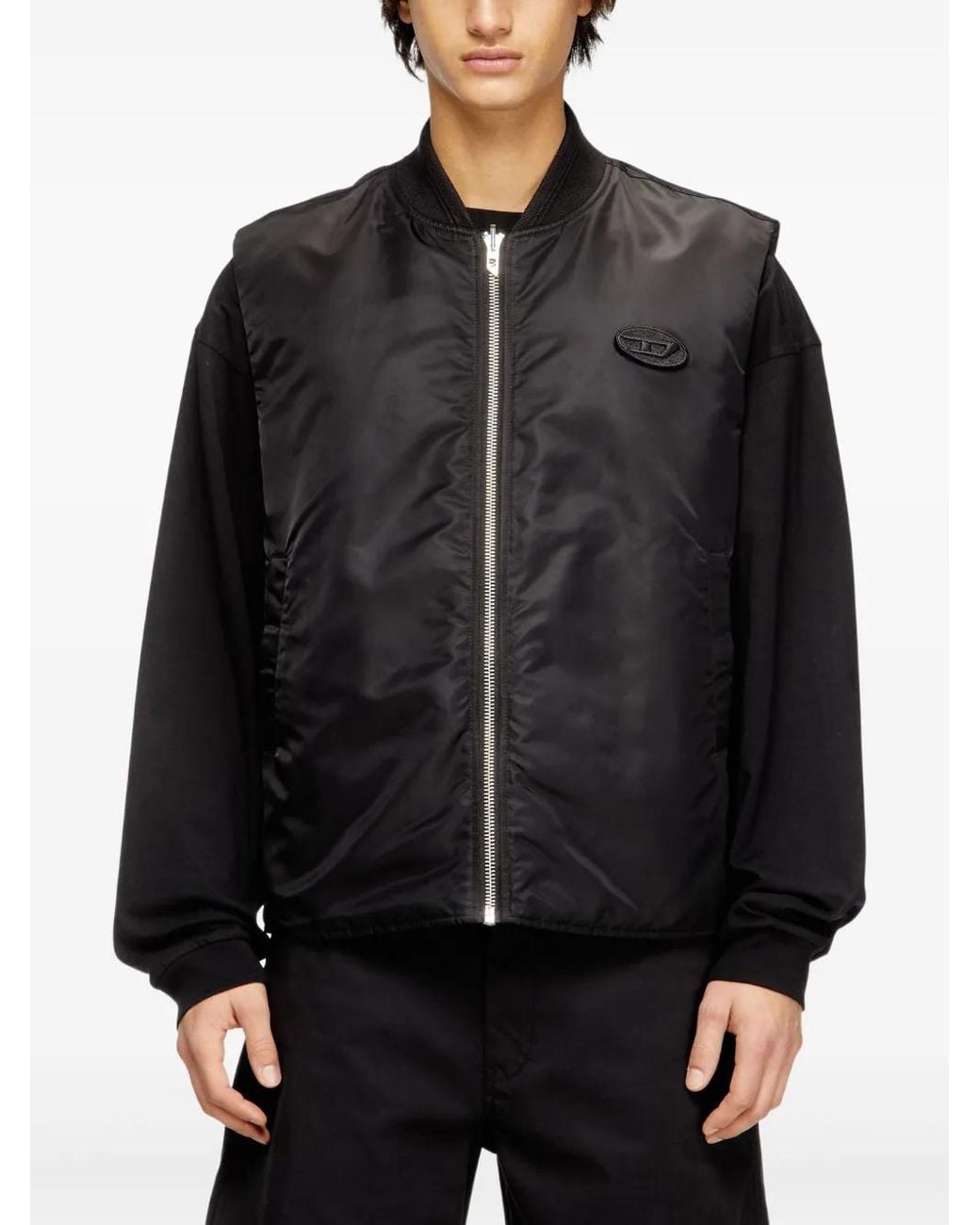DIESEL Black Jackets Pa+Ribpc Pl Ea for men