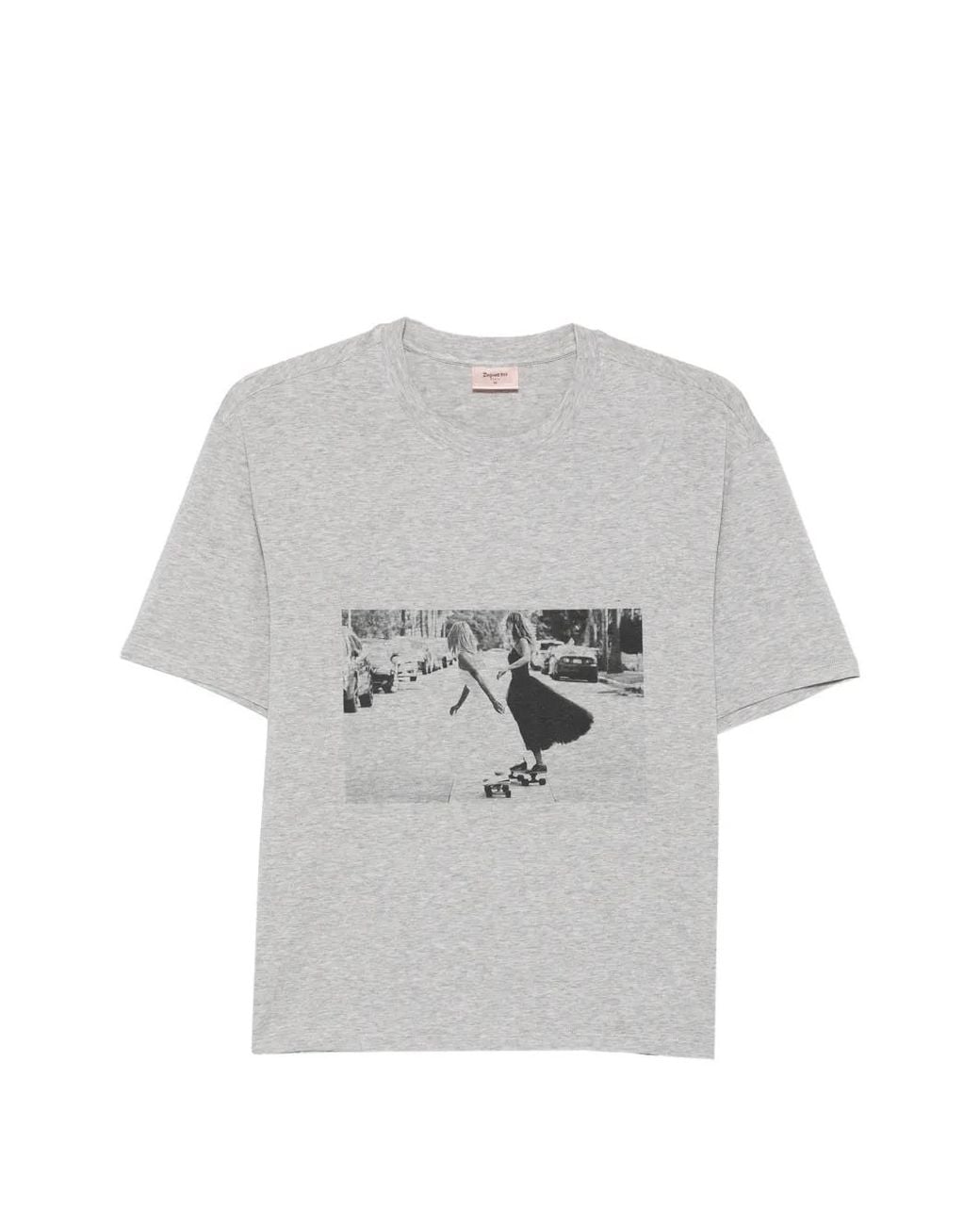 Repetto Gray Graphic-Print T-Shirt