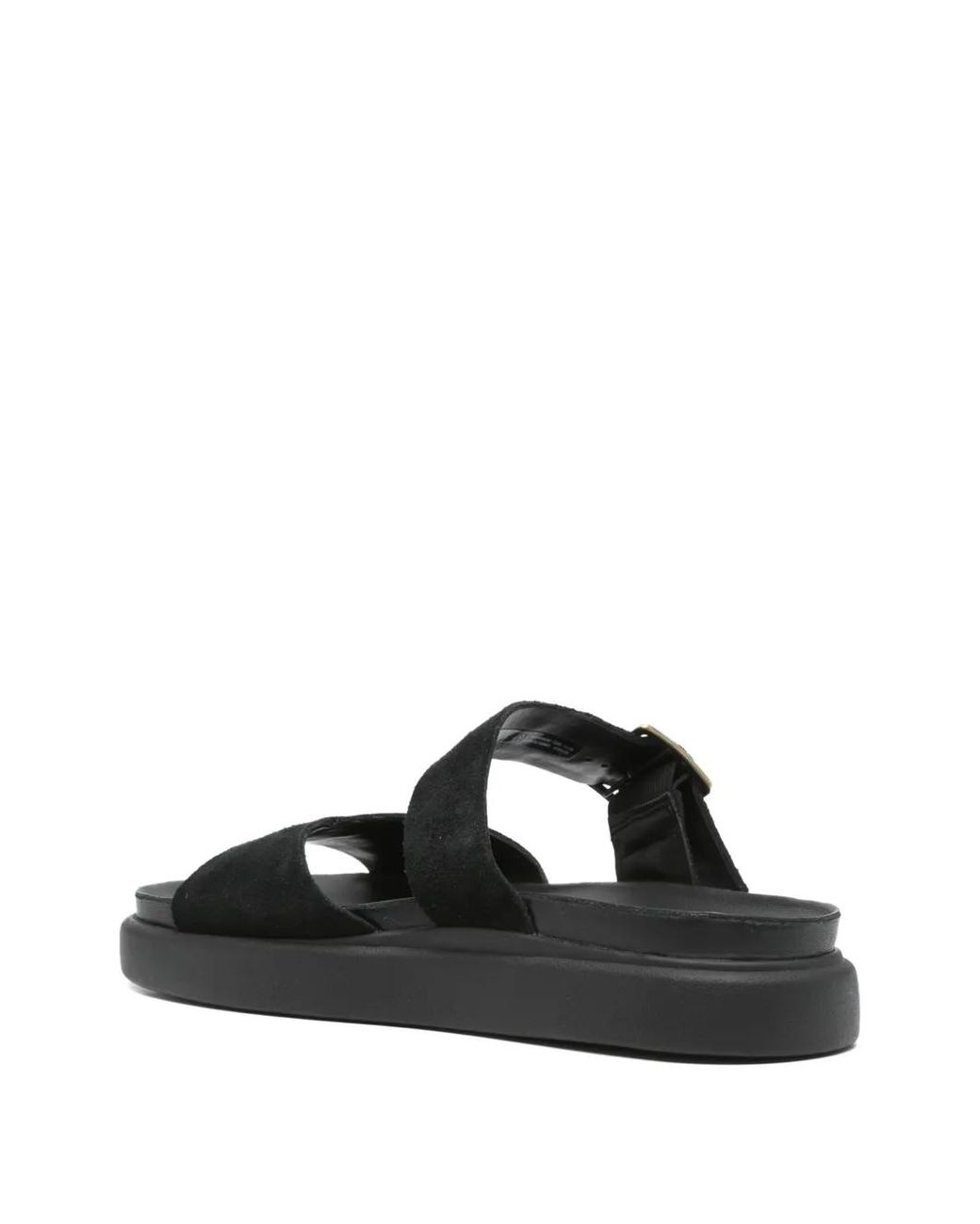 Clarks Black Aristella Buckled Platform Sandals