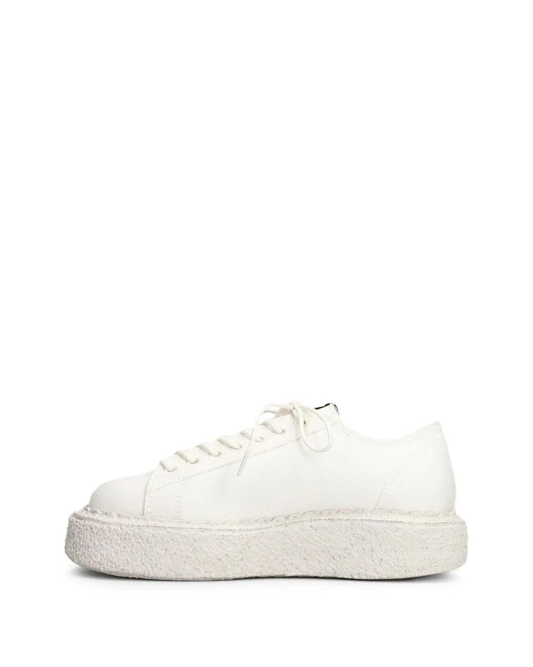 Maison Mihara Yasuhiro White Baskets Mark À Plateforme for men