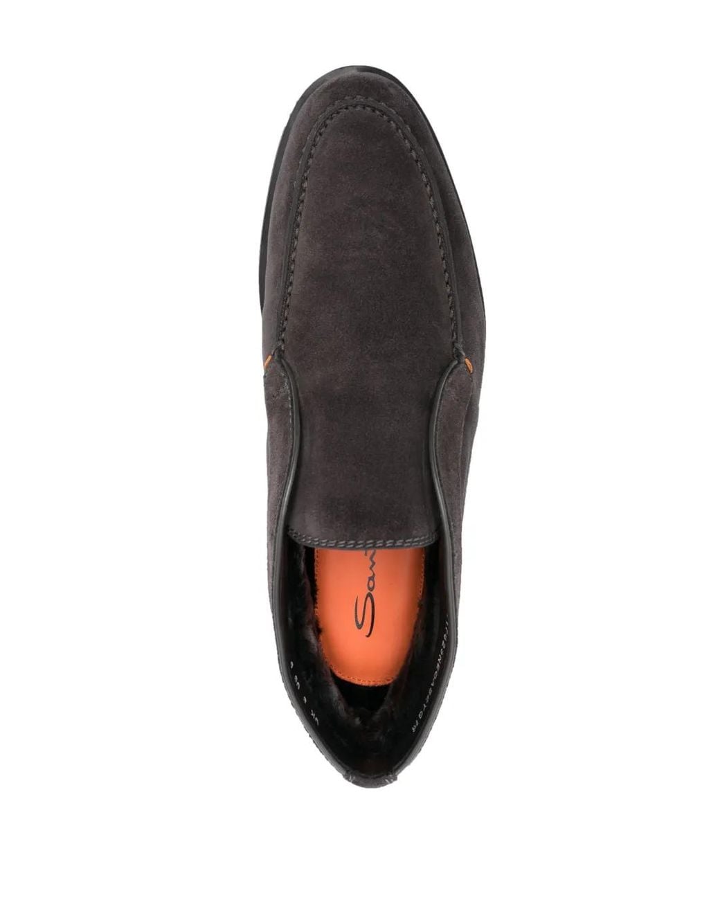 Santoni Brown Suede Desert Boots for men