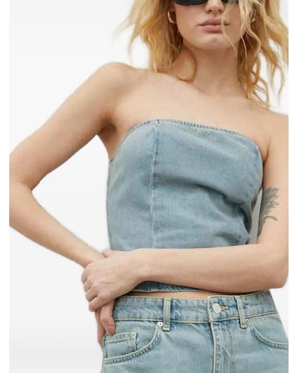 Won Hundred Blue Open-Back Top