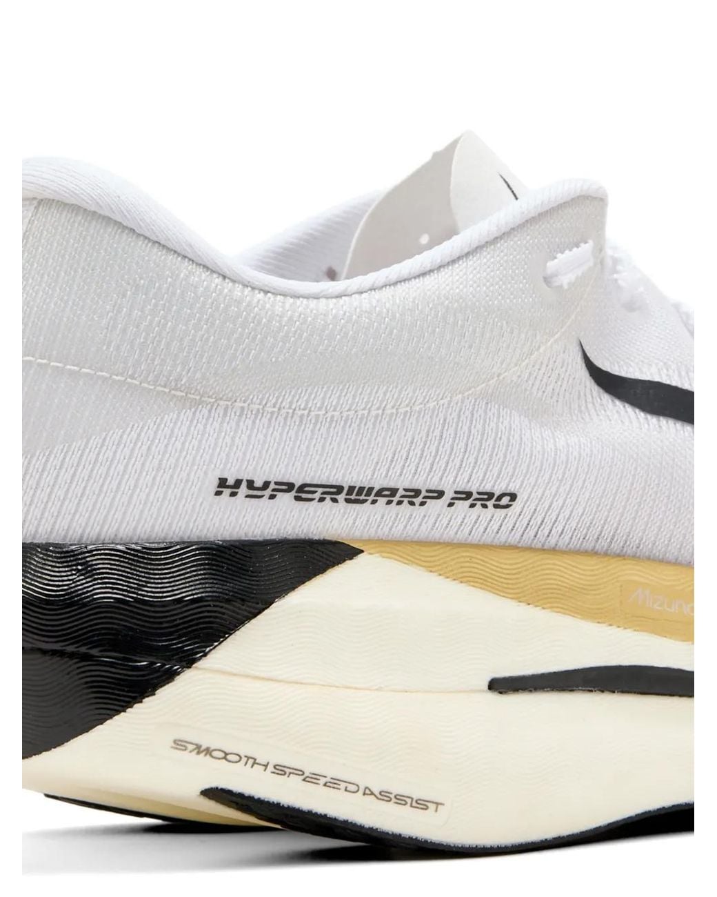 Mizuno White Hyperwarp Pro Lace-Up Fastening Sneakers