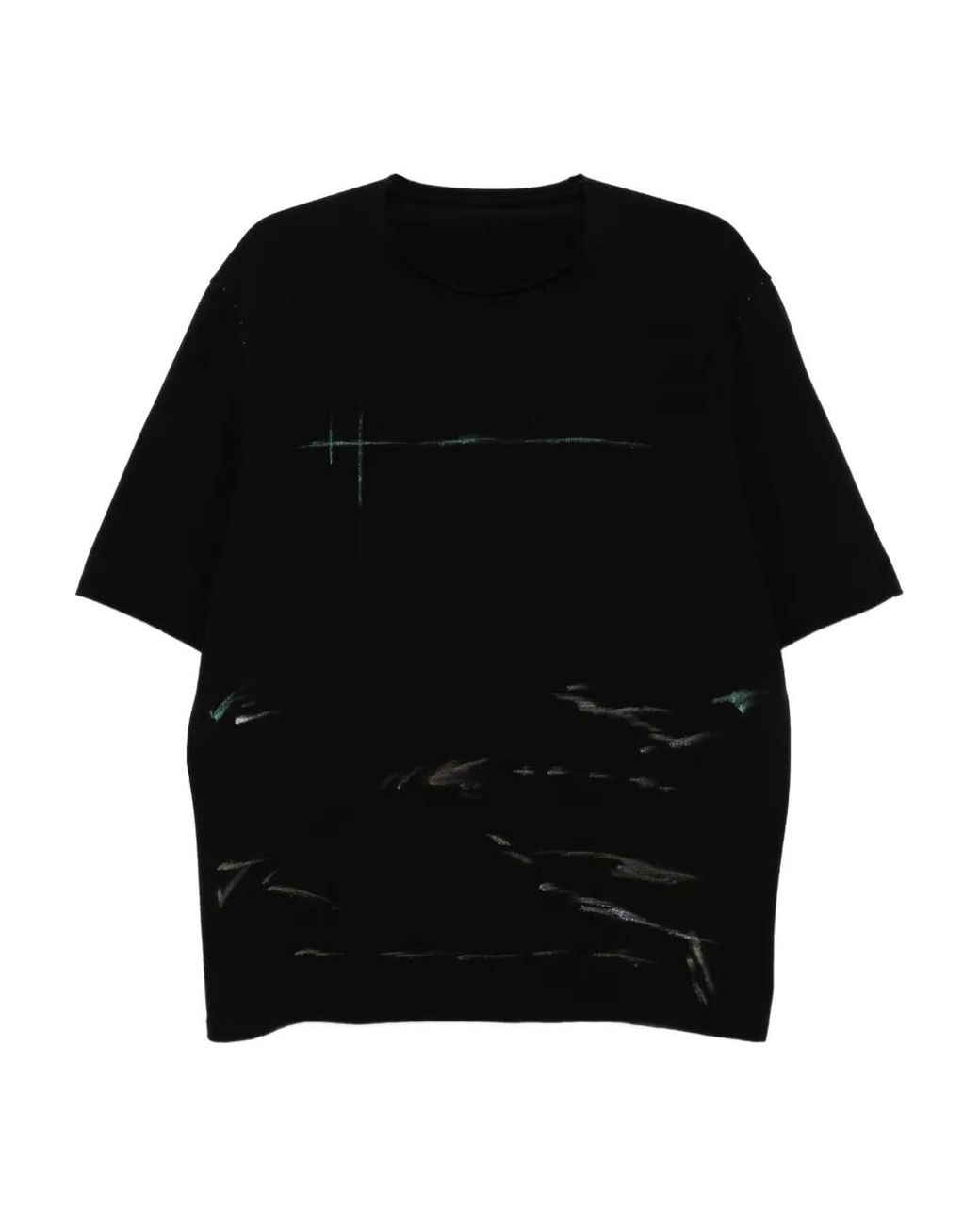DEVOA Black Printed T-Shirt for men