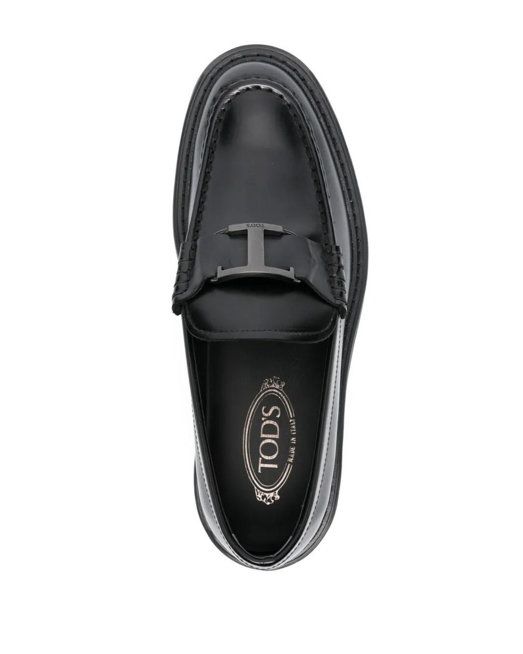 Tod's Black Flat Shoes for men