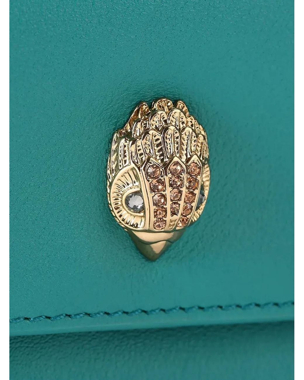 Kurt Geiger Green Sloane Eagle-Head Mini Bag