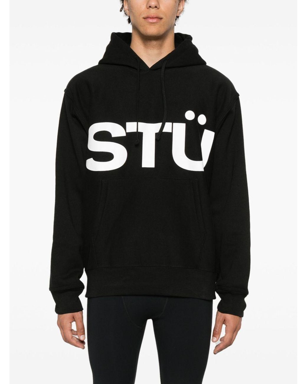 新品未使用【stussy】ALL CAPS HOODIE Stussy All Caps Cotton Hoodie in Black | Lyst