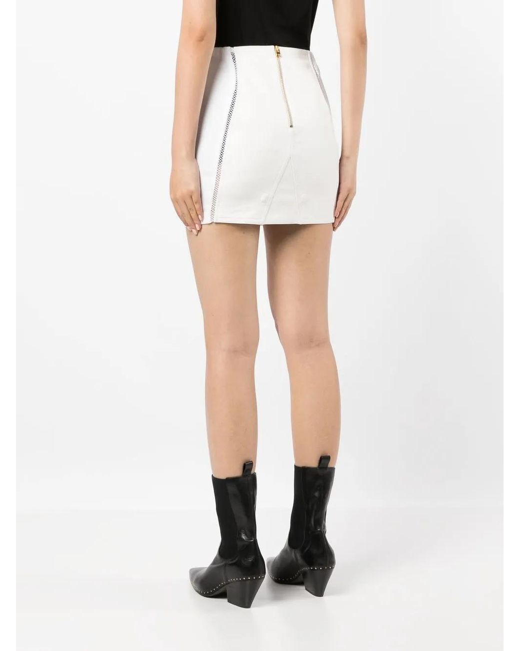 Tom Ford White Panelled Mini Skirt