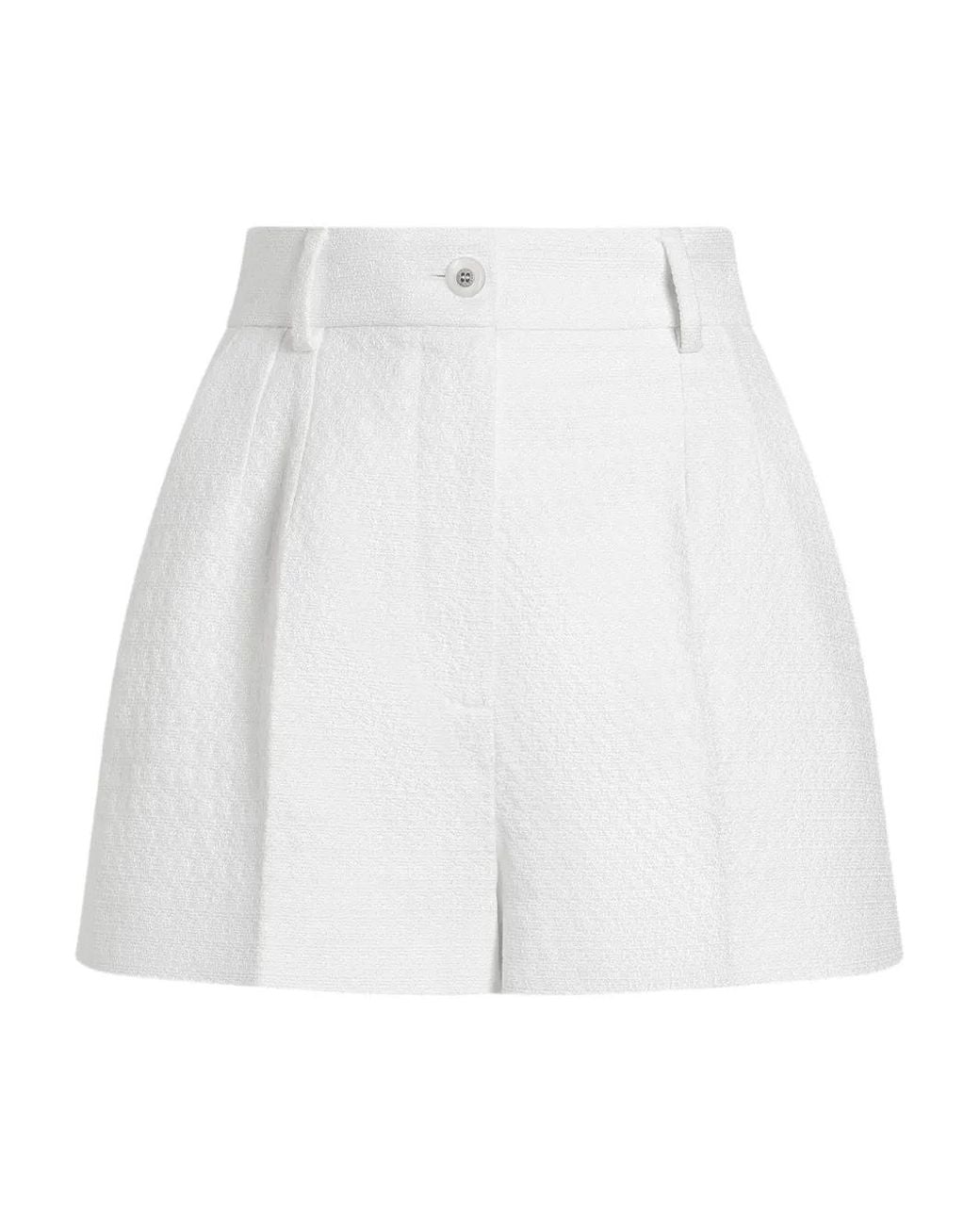 Dolce & Gabbana White Tailored Shorts
