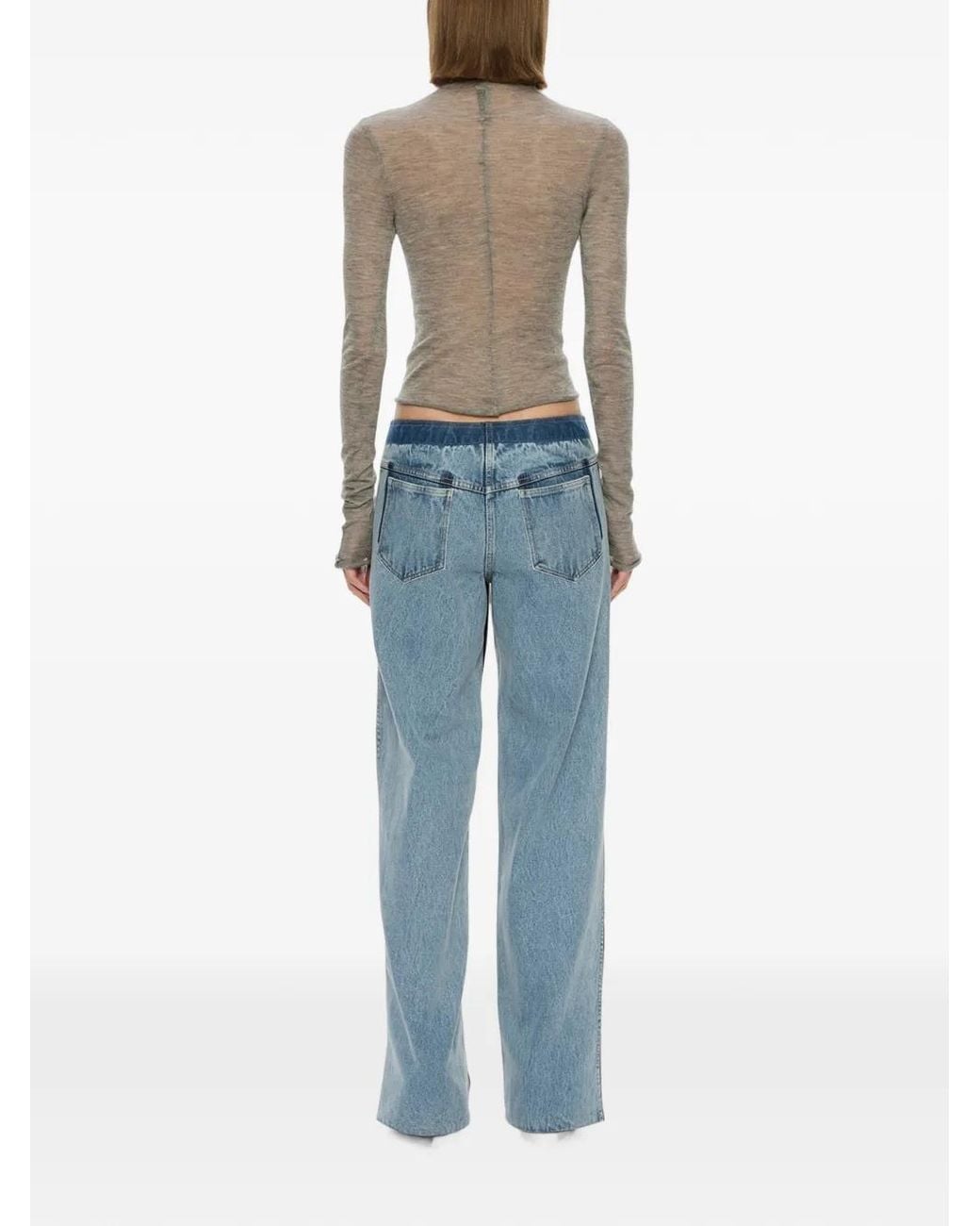 Christopher Esber Gray Lenny Long-Sleeve Top