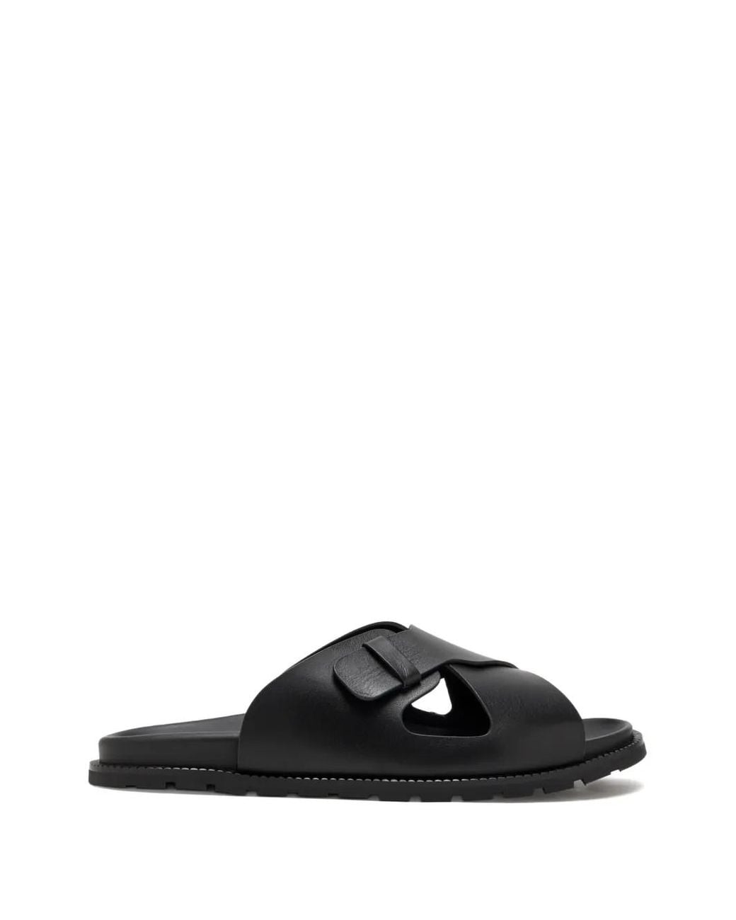 Neil Barrett Black Leather Sandals for men
