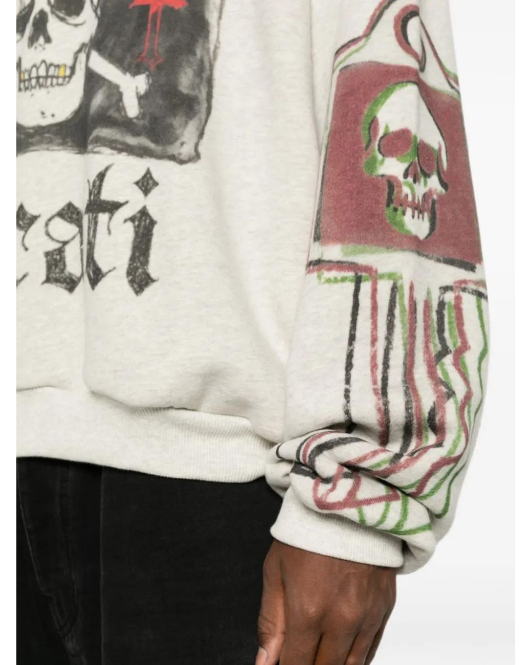 PDF White Hoodie À Imprimé Graphique for men