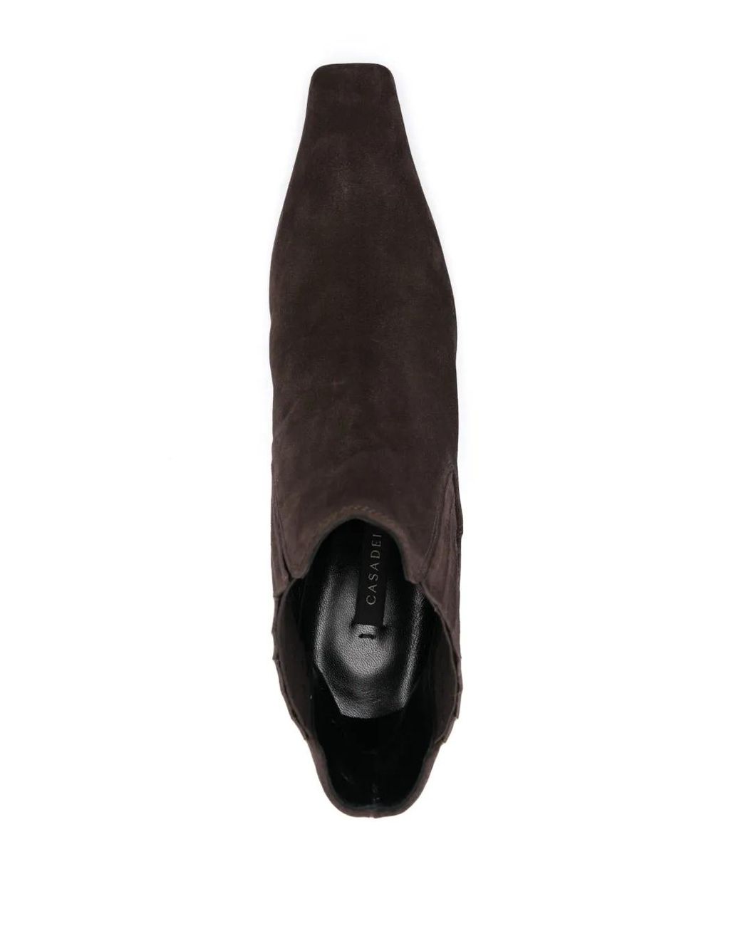 Casadei Black Anastasia 100Mm Western-Style Suede Boots