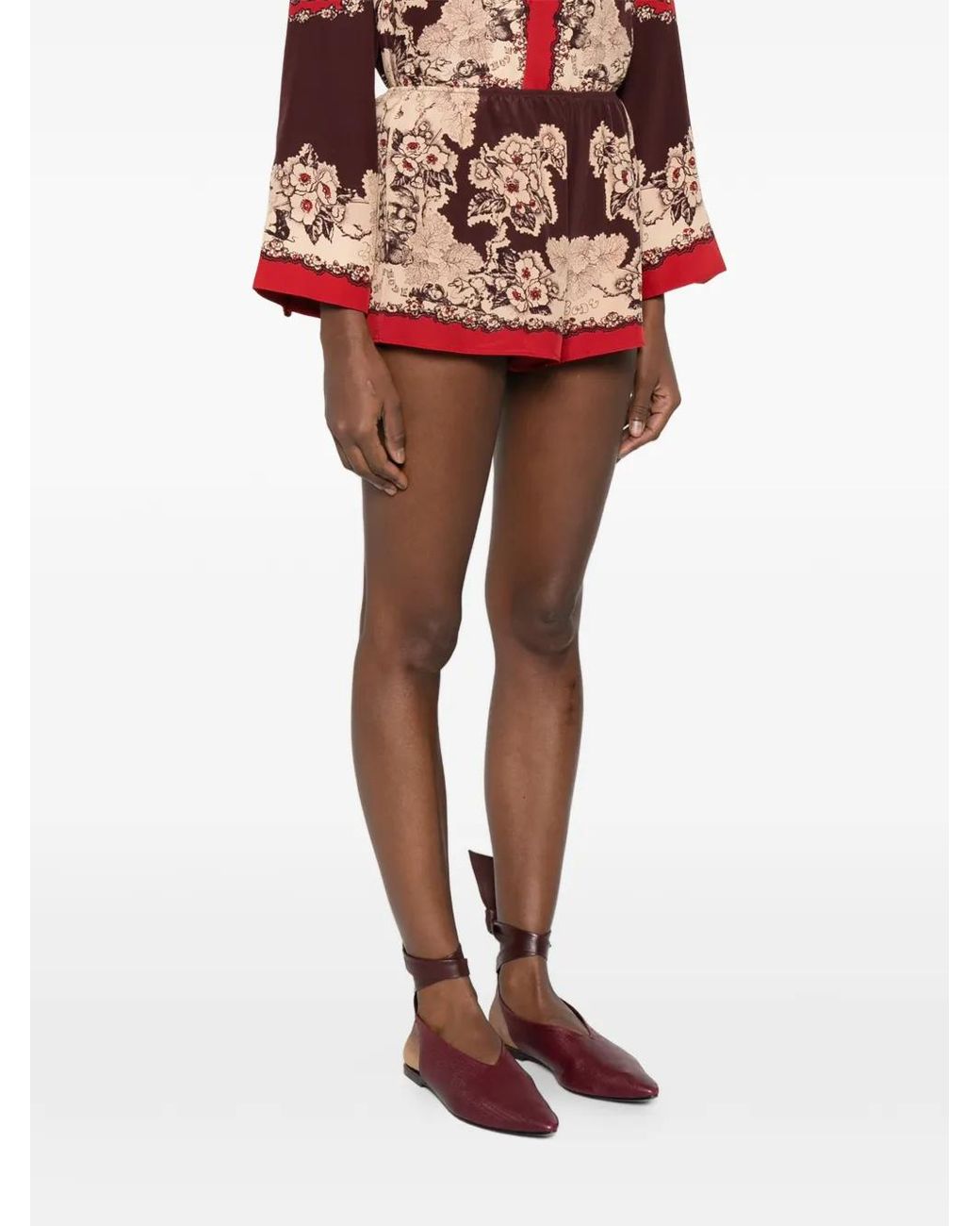 Bode Red Storybook Tap Shorts
