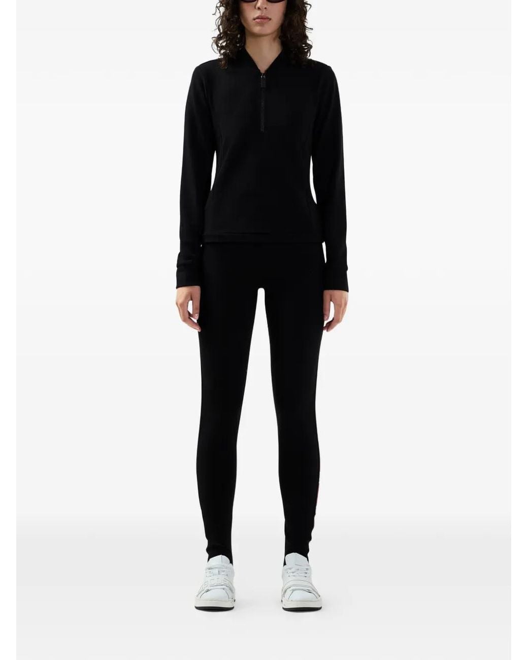 Gcds Black Zip-Collar Sweater