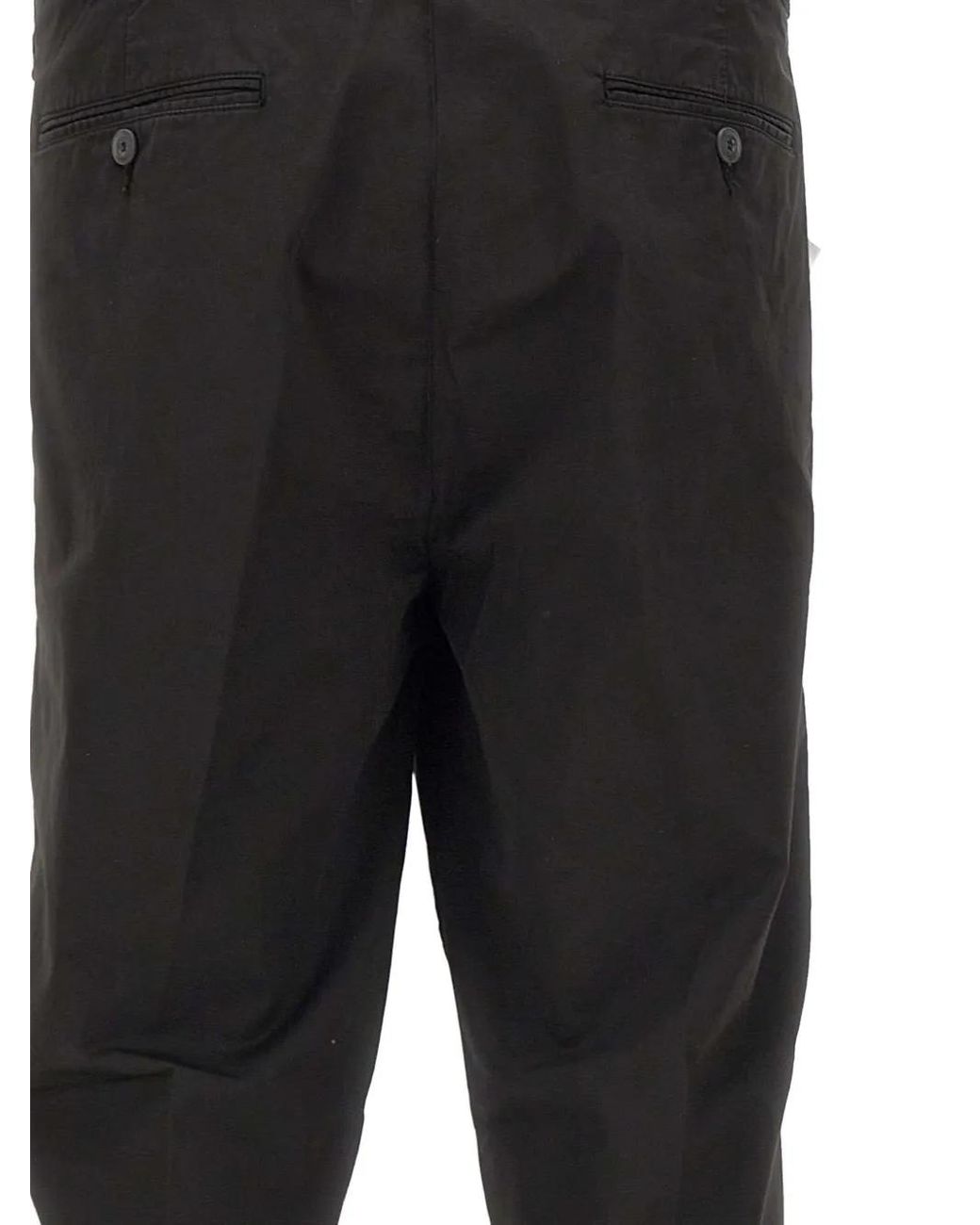 Re-hash Black Welt-Pocket Chino Trousers for men
