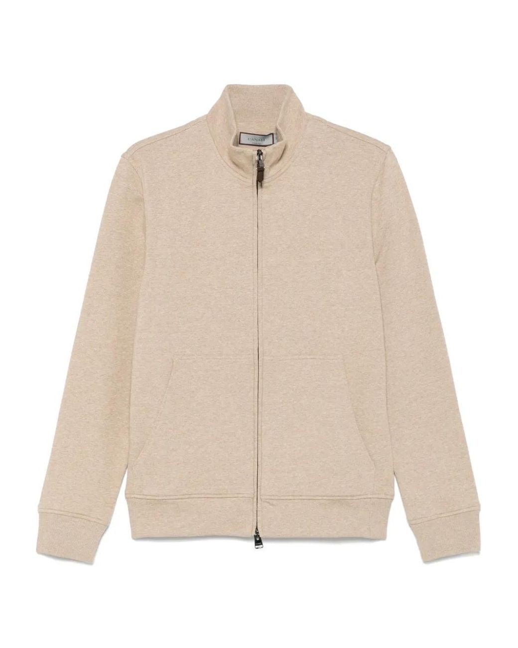 Canali Natural Mélange-Effect Sweatshirt for men
