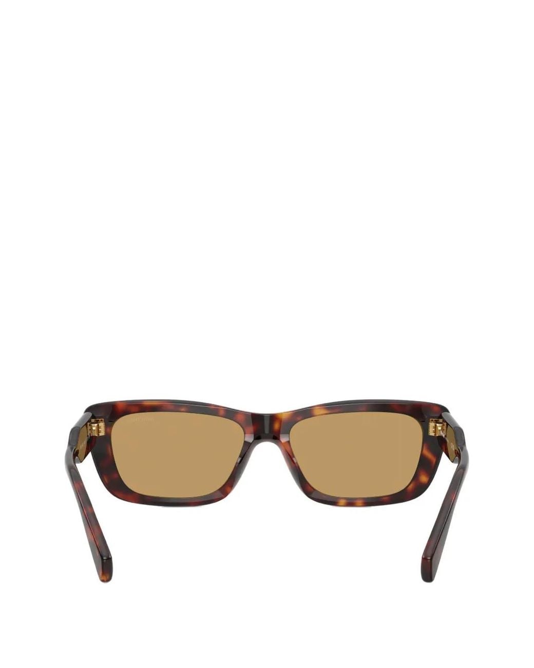 Miu Miu Brown Rectangle-Frame Sunglasses