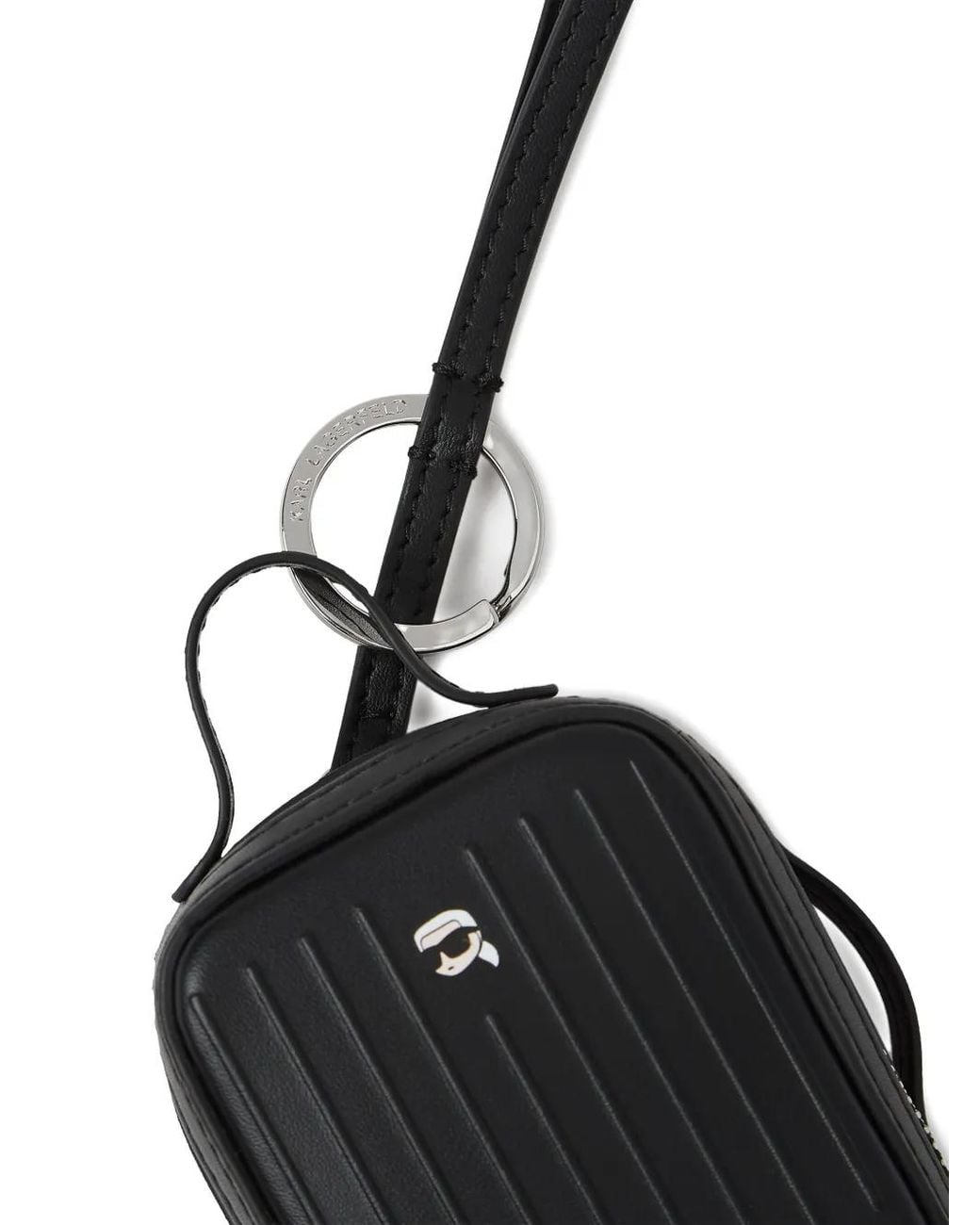 Karl Lagerfeld Black Ikon Suitcase Charm