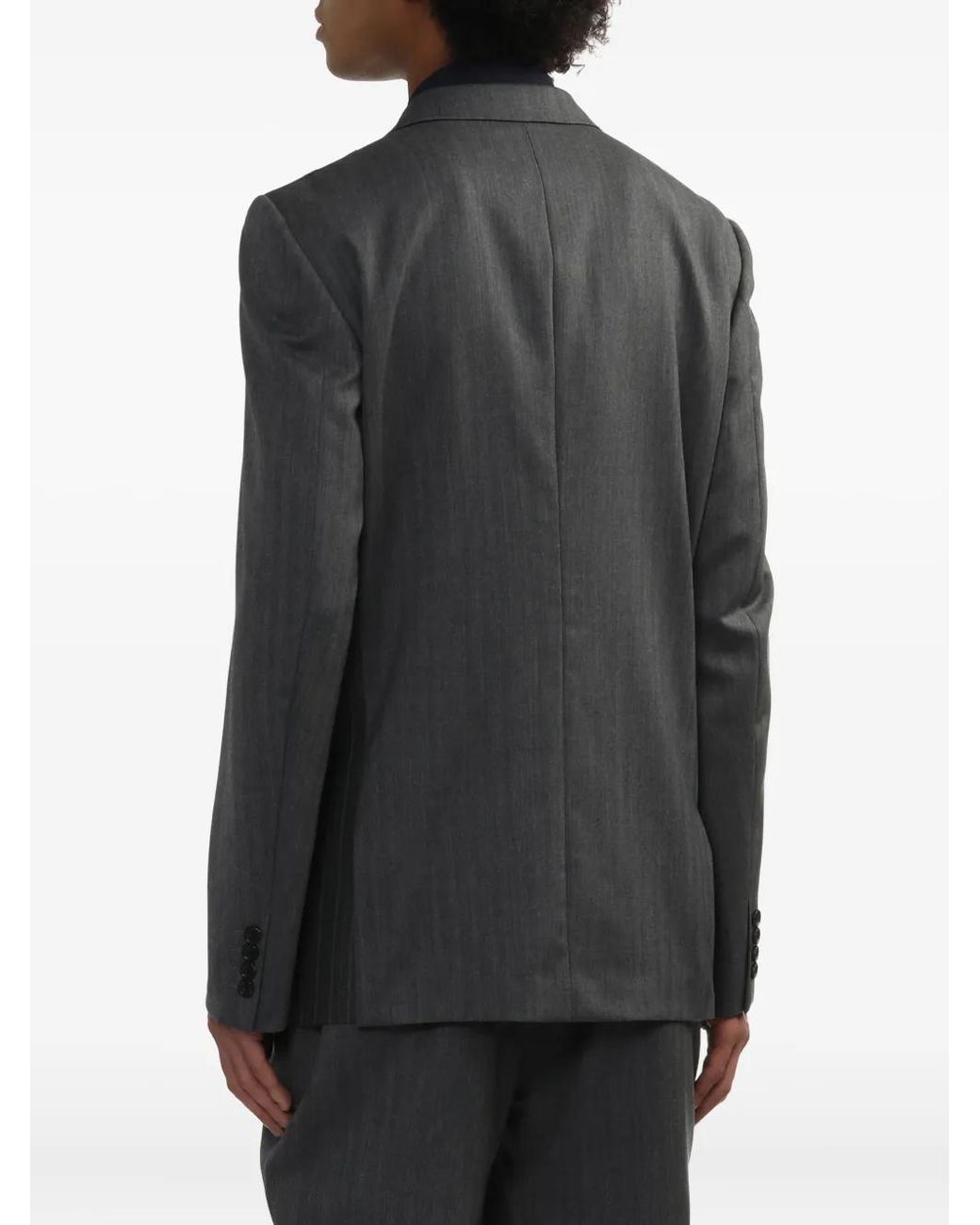 Comme des Garçons Black Pinstripe Patchwork Jacket for men