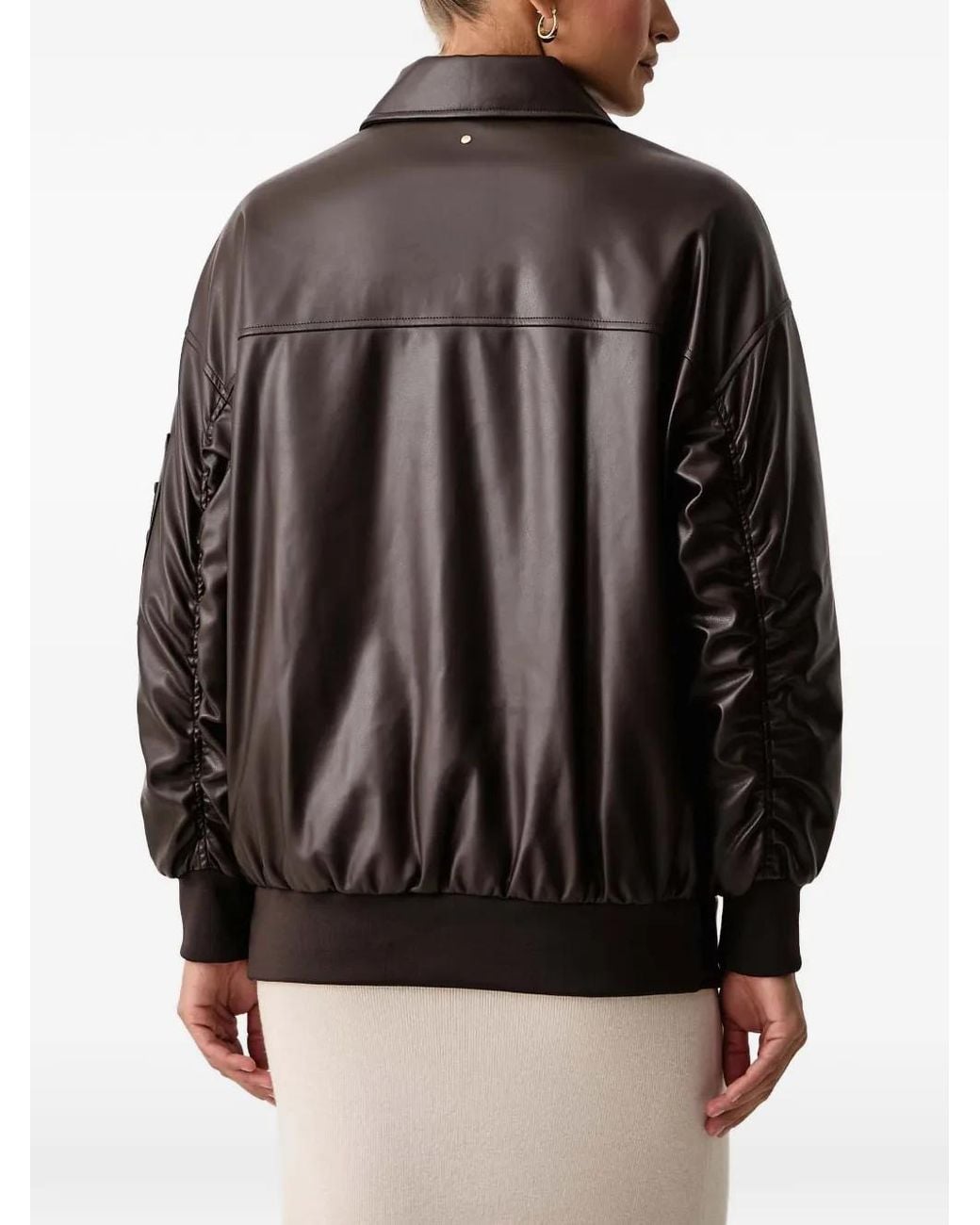 ARMANI EXCHANGE Black Veste À Zip Asymétrique